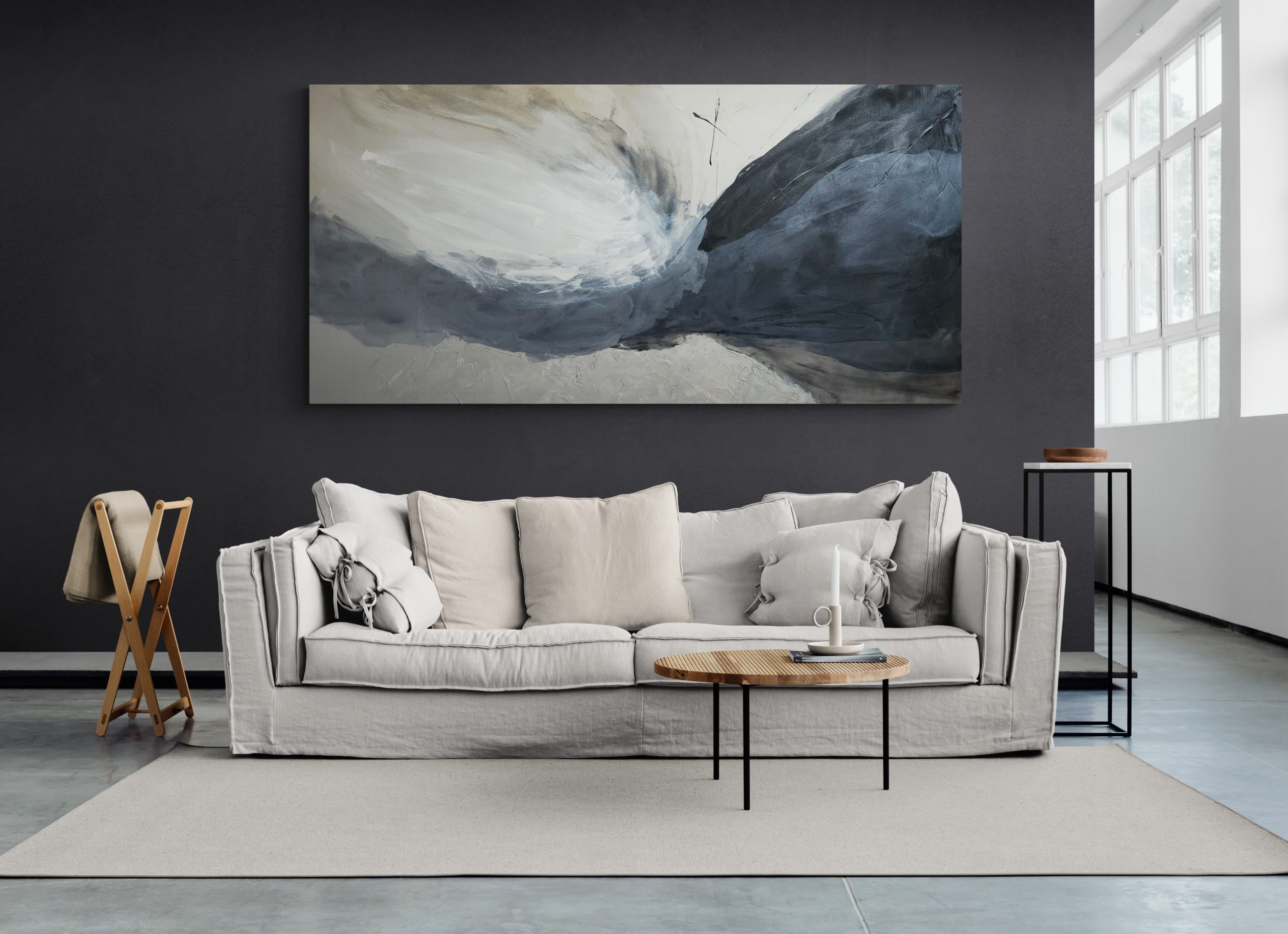 Open Plan Industrial Style Living Room 5