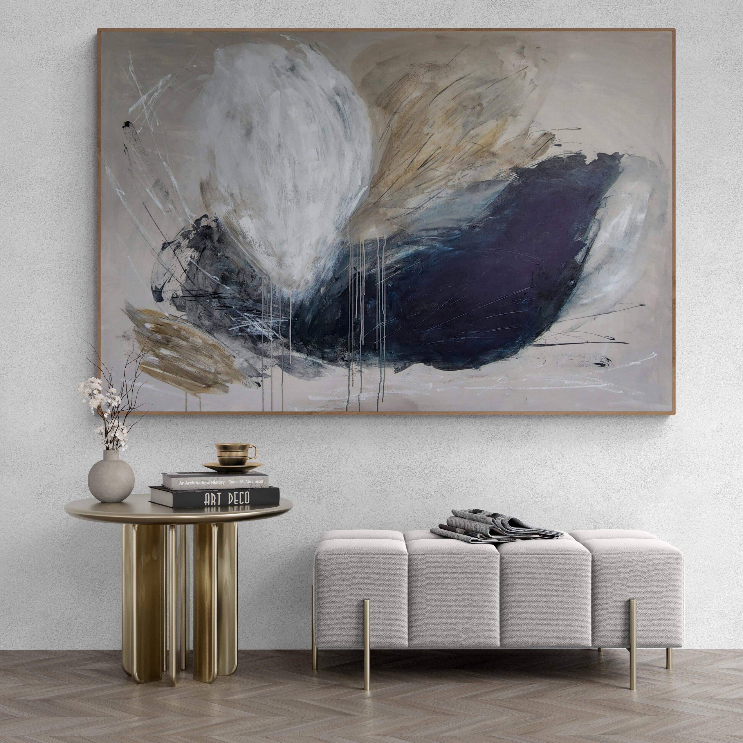 Living Room Abstract Art Alina Zorkina Storm Clouds