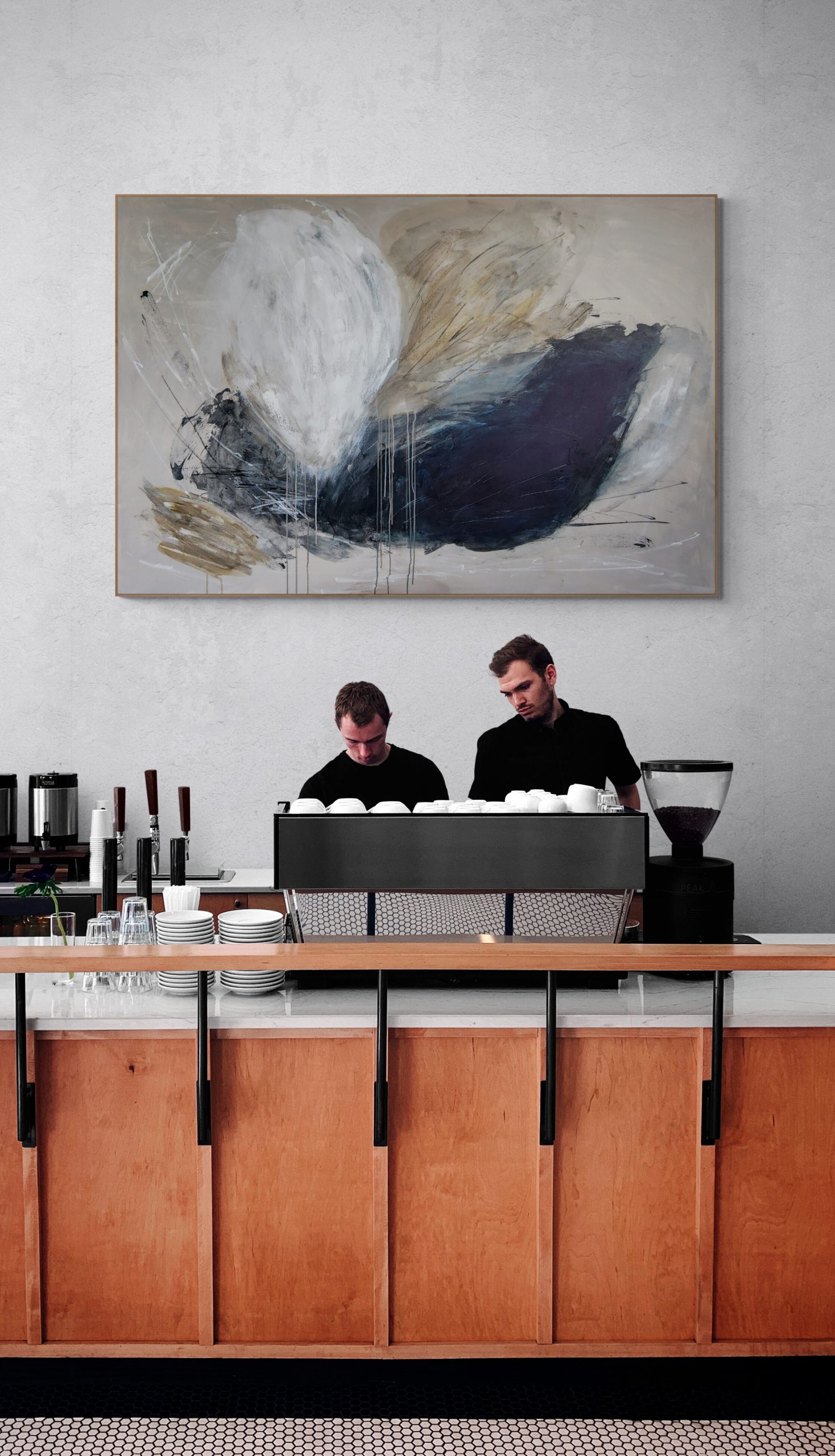 Abstract Art Alina Zorkina Storm Clouds Modern Art