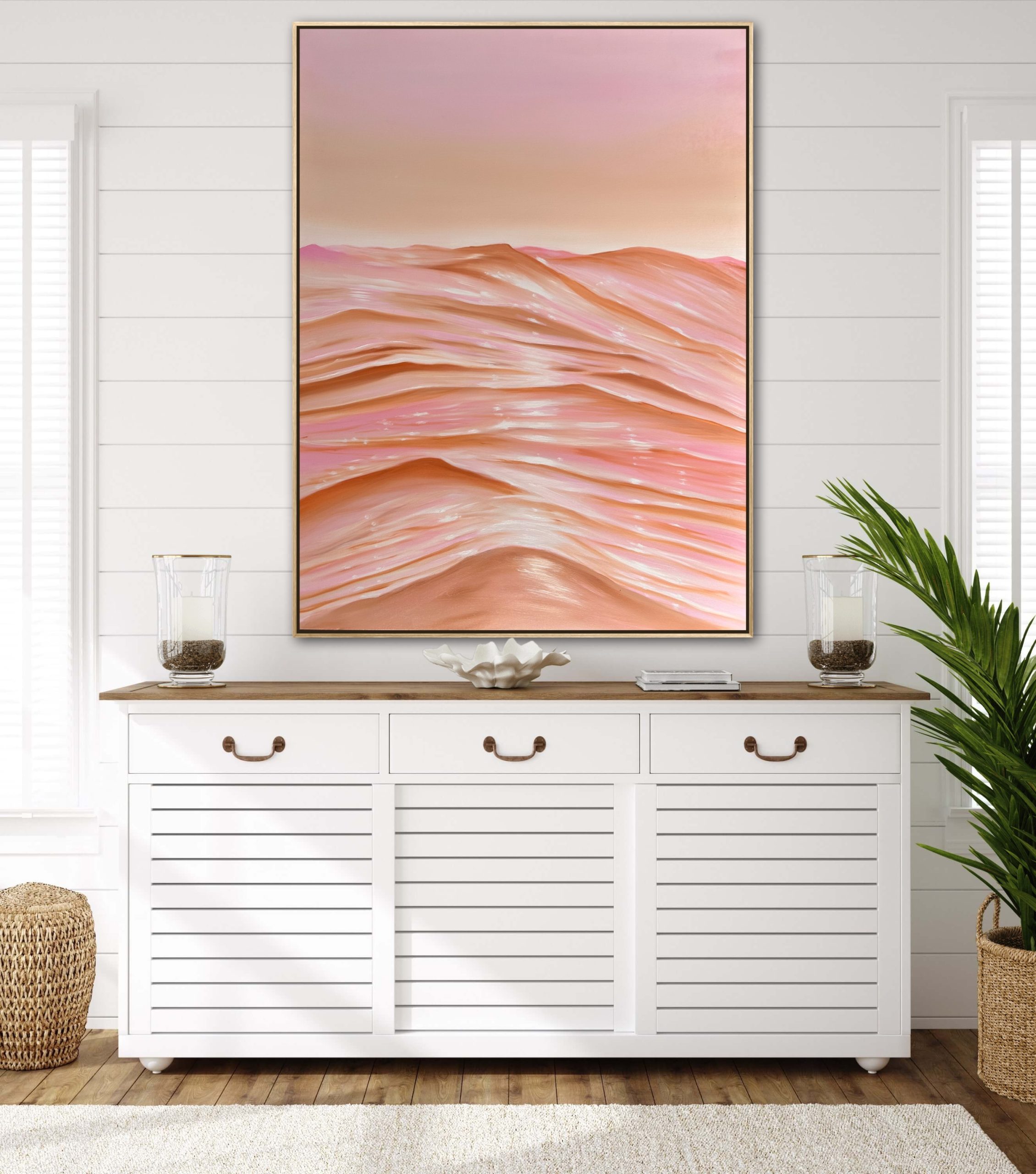 Alanah Jarvis Ocean Art Above Sideboard