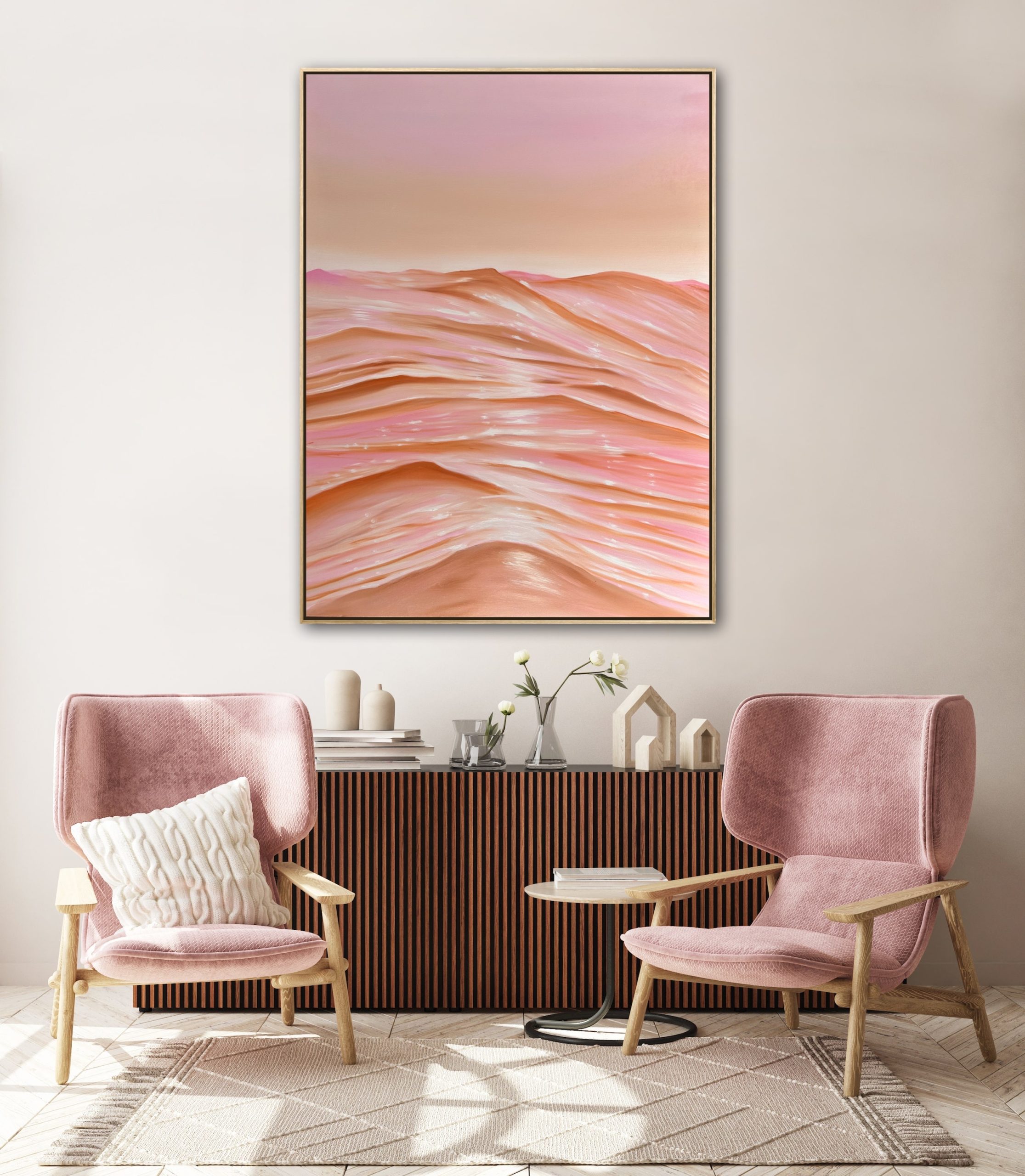 Alanah Jarvis Ocean Art Pink Interior