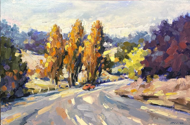 Autumn on the road