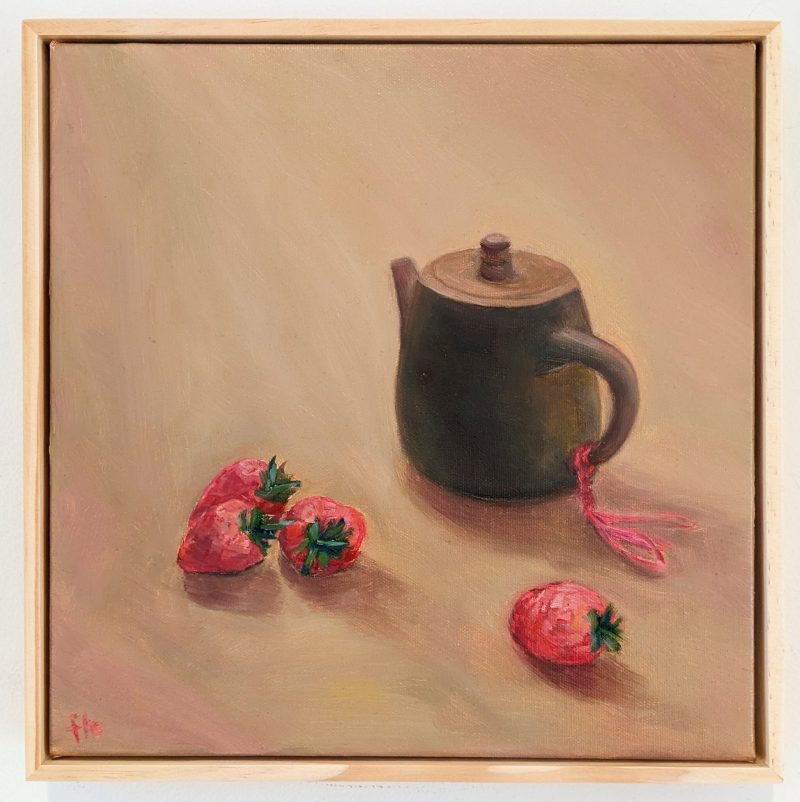 Still Life – Teapot and Strawberries