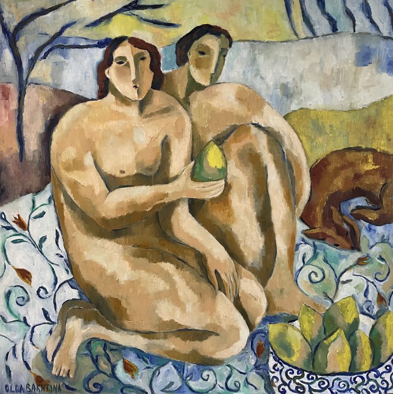 Adam and Eve with a Bowl of Mangoes