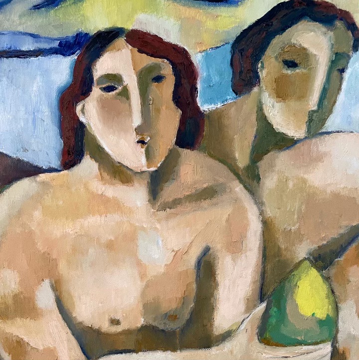 Adam And Eve With A Bowl Of Mangoes Detail 1