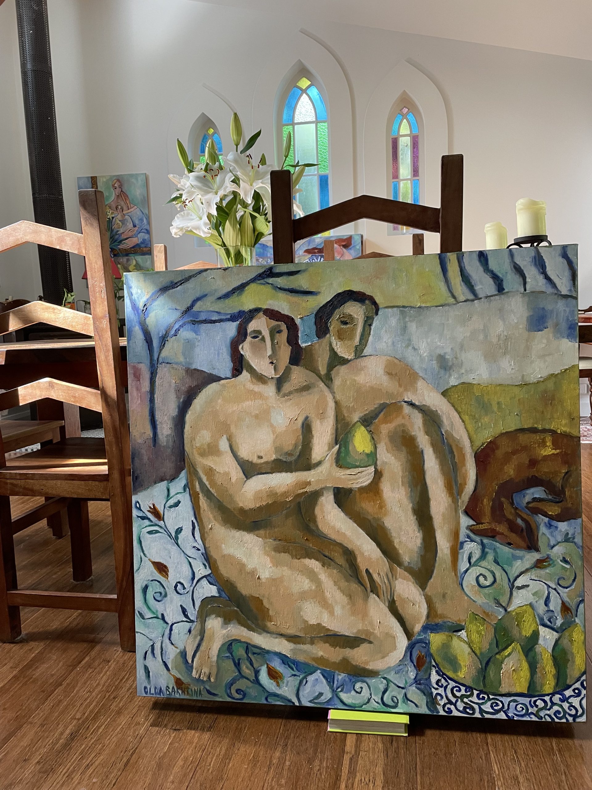 Adam And Eve With A Bowl Of Mangoes 4