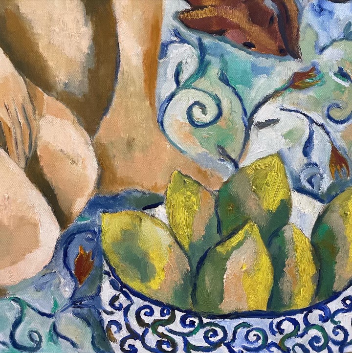 Adam And Eve With A Bowl Of Mangoes Detail 2