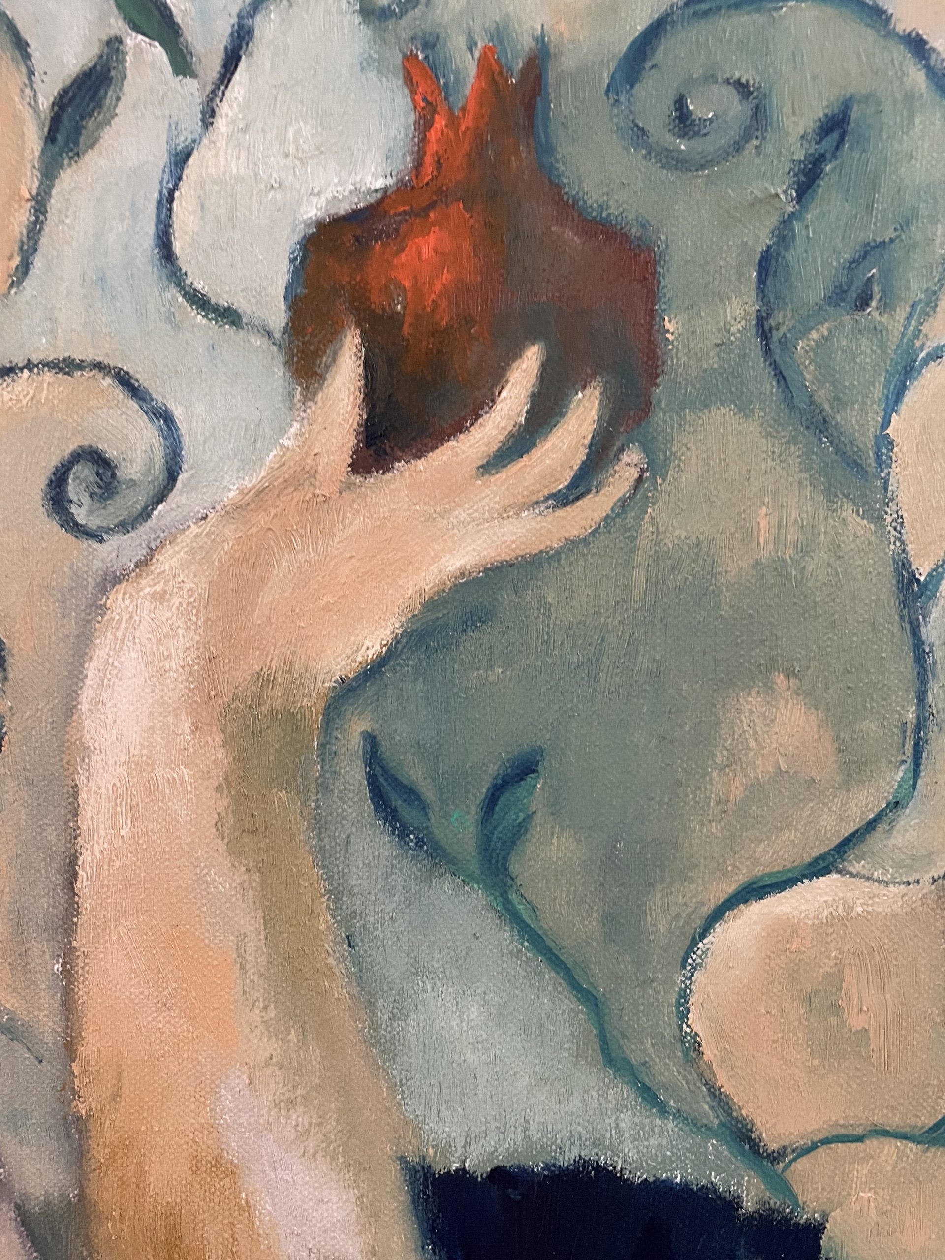 Adam And Eve In Pomegranate Garden Detail 4