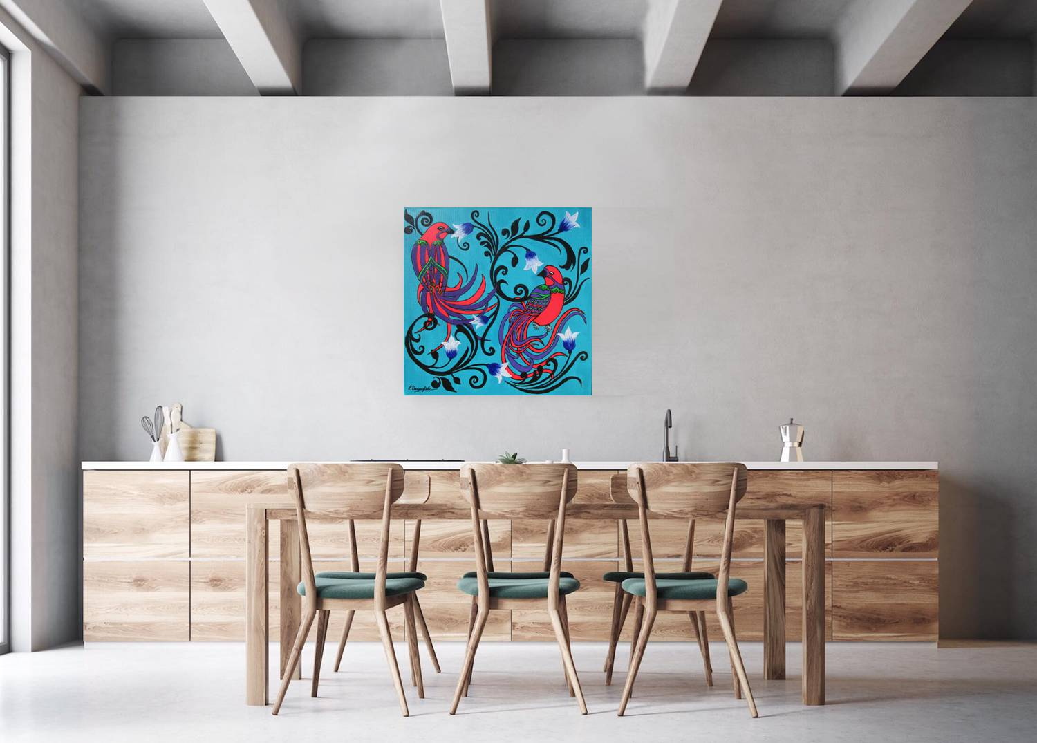 Birds And Blooms(no.14) In Situ 2