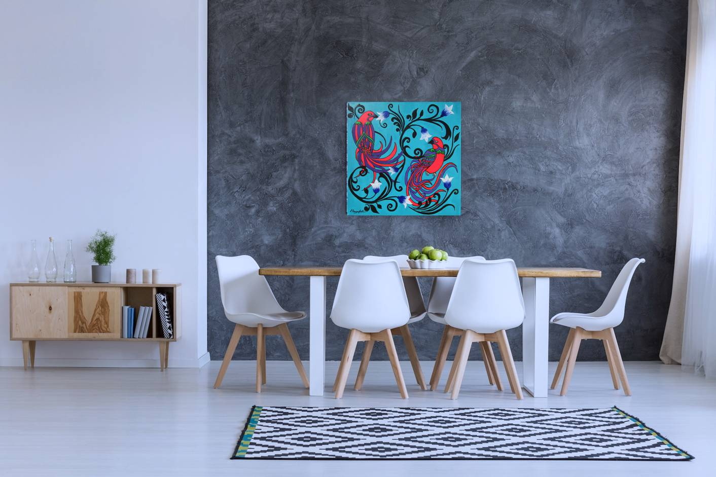 Birds And Blooms(no.14) In Situ 5