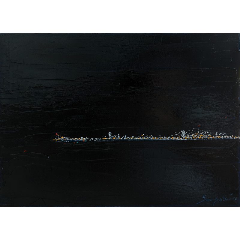 Distant City Night Lights