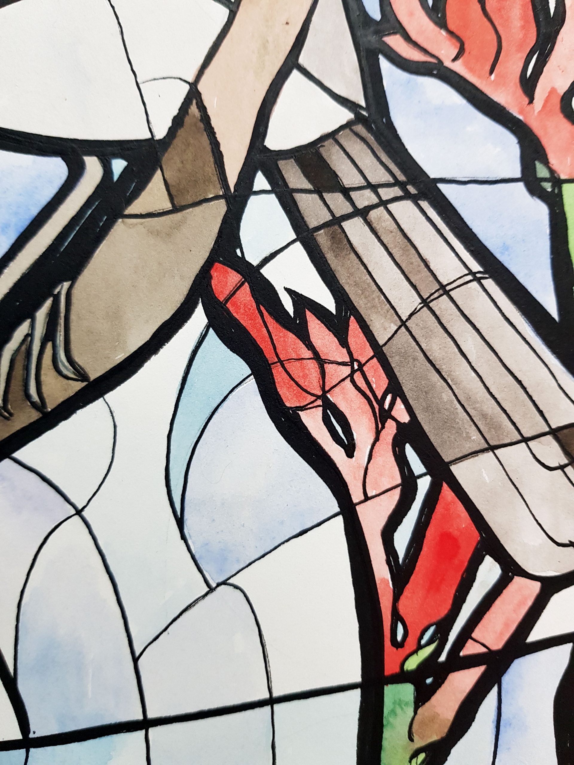 Western Beauty By Nicola Cowie Watercolour