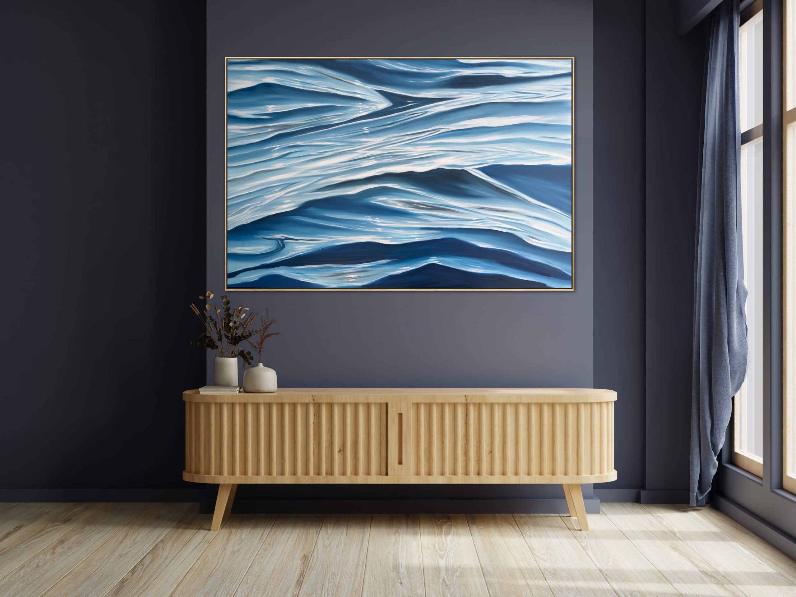 Nautical Escapism On Dark Wall Alanah Jarvis Ocean Art