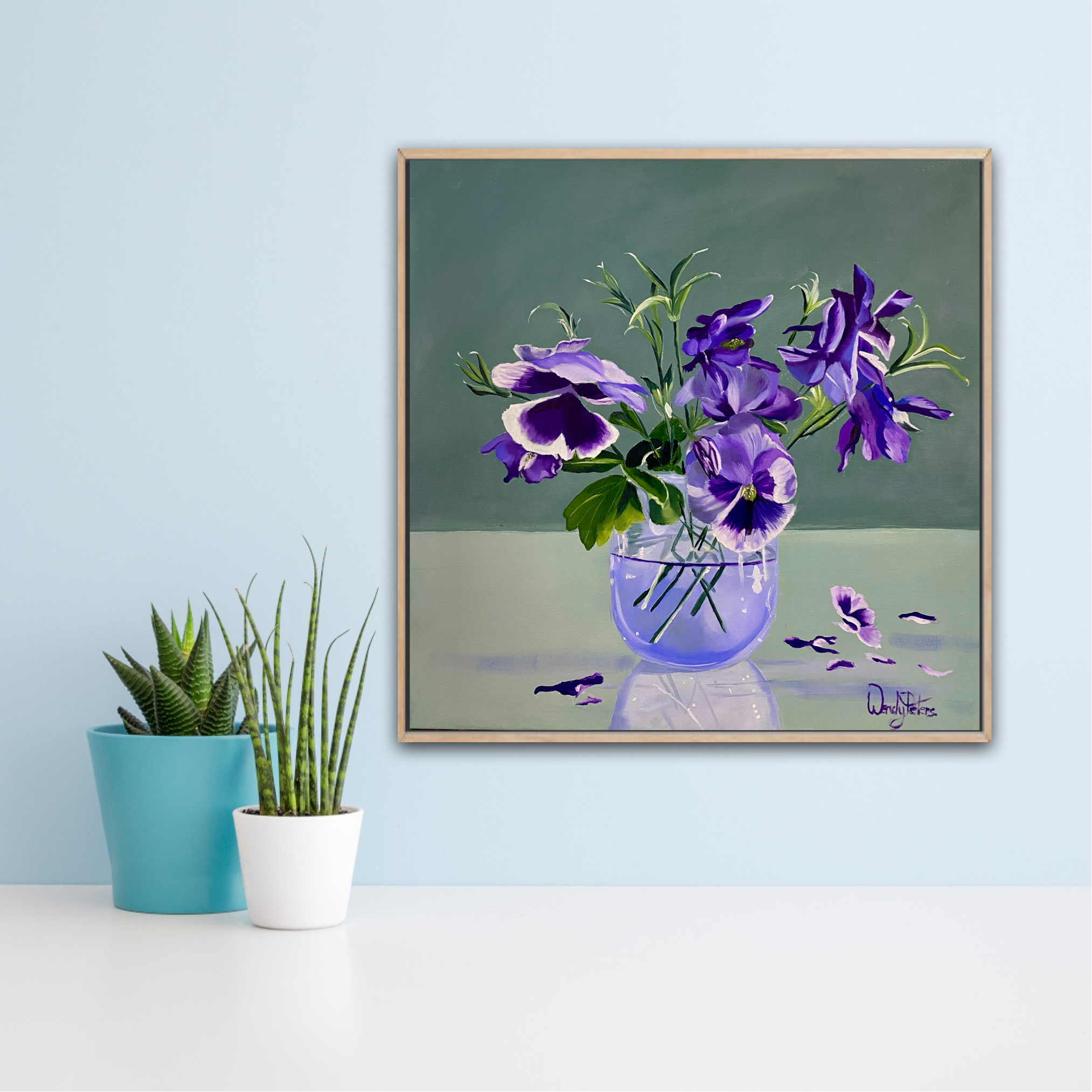 Violettes En Verre Insitu5 Wendy Peters