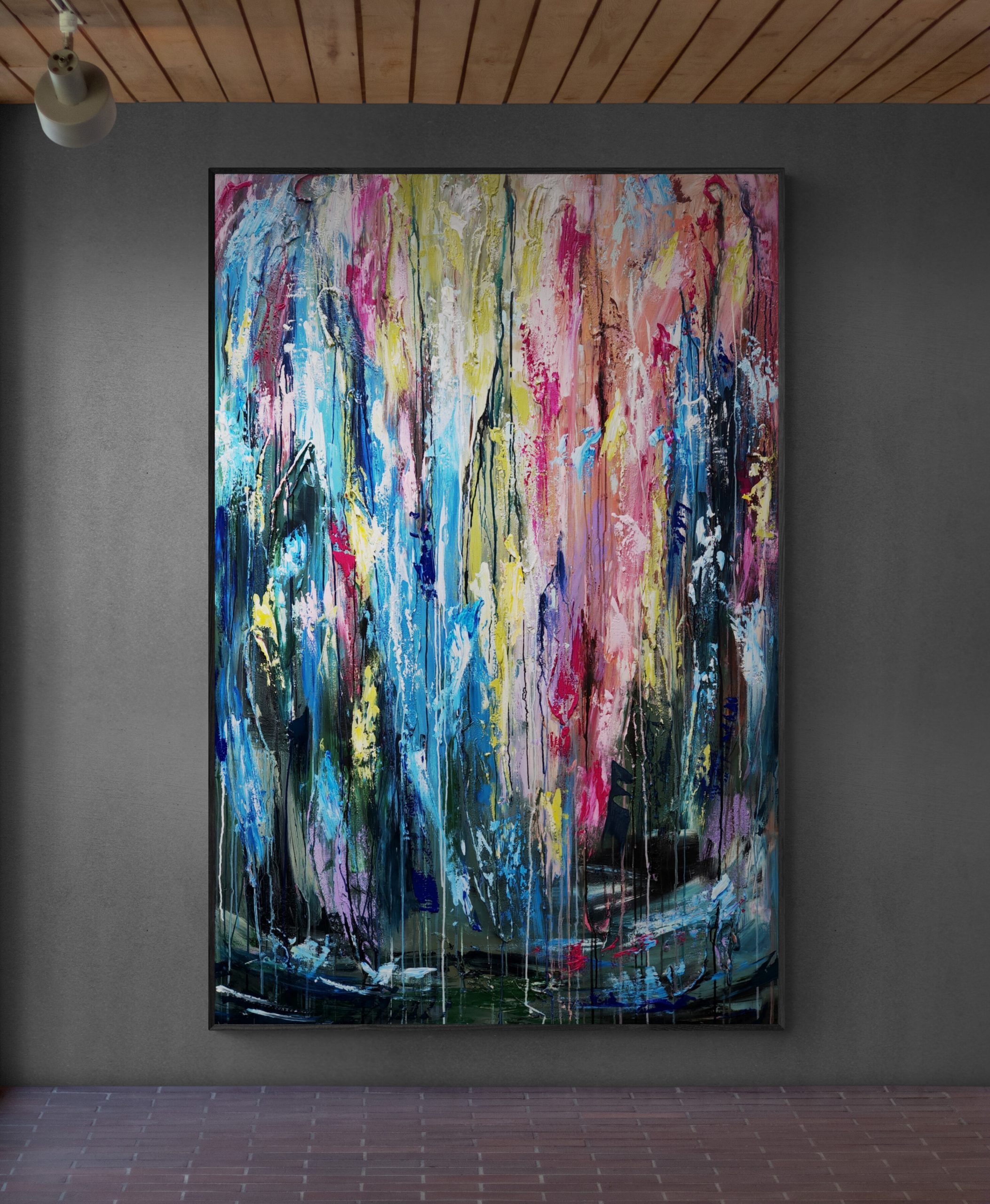 Spotlit Corridor Wall In Gallery 22