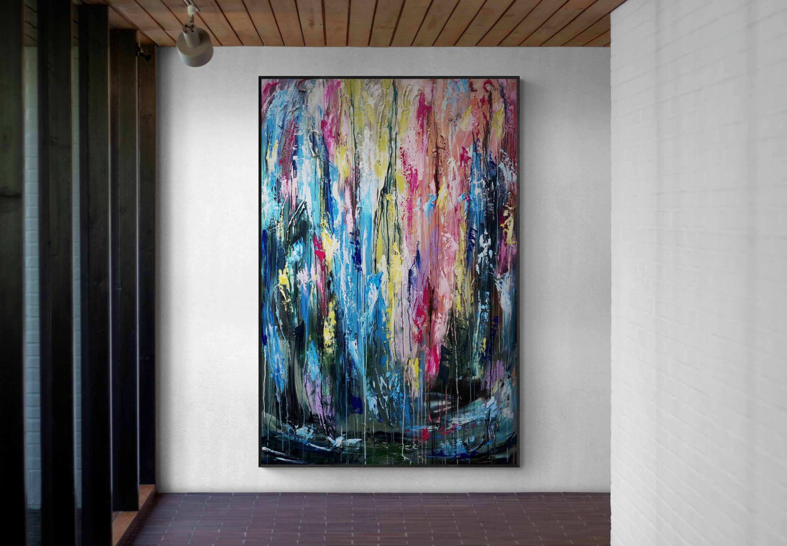 Spotlit Corridor Wall In Gallery 21