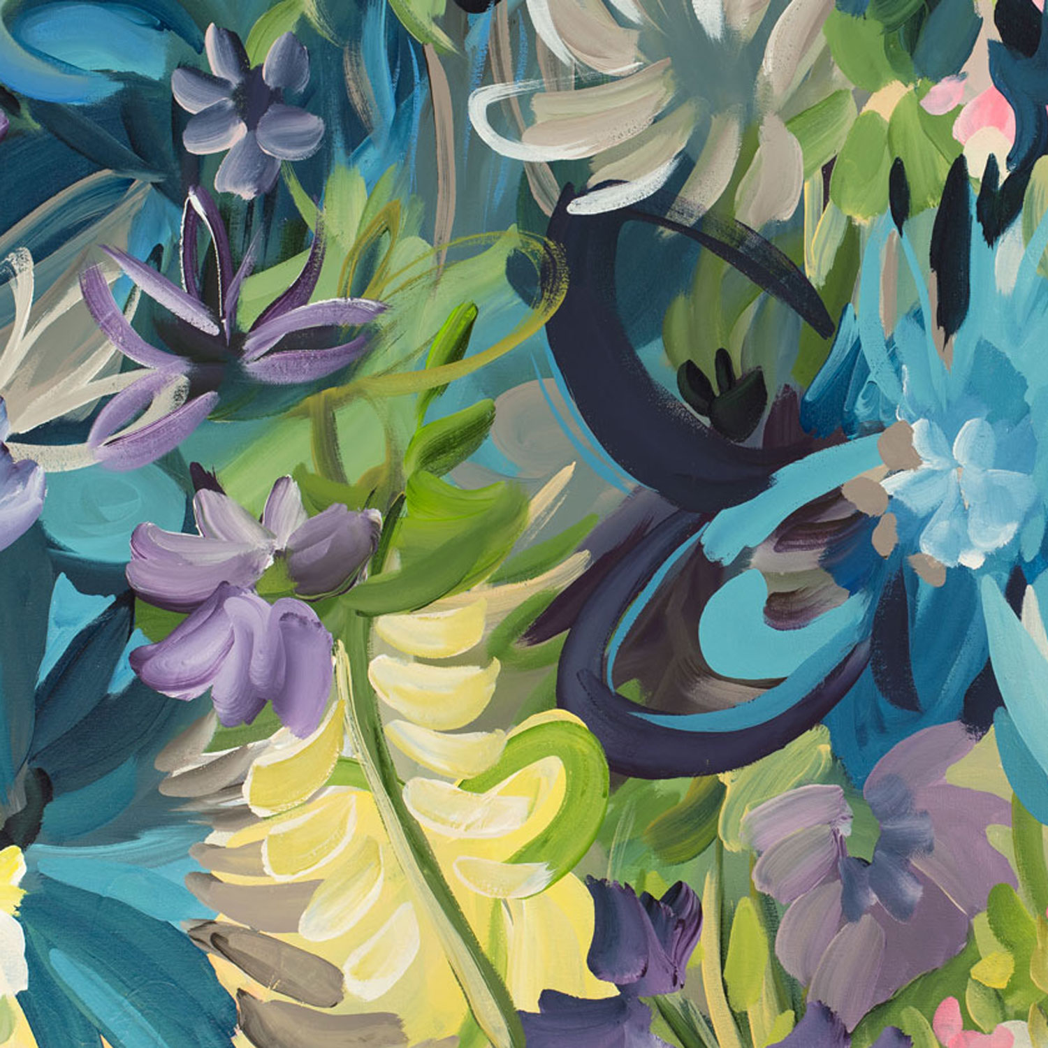 Tropical Blooms By Amber Gittins Crop