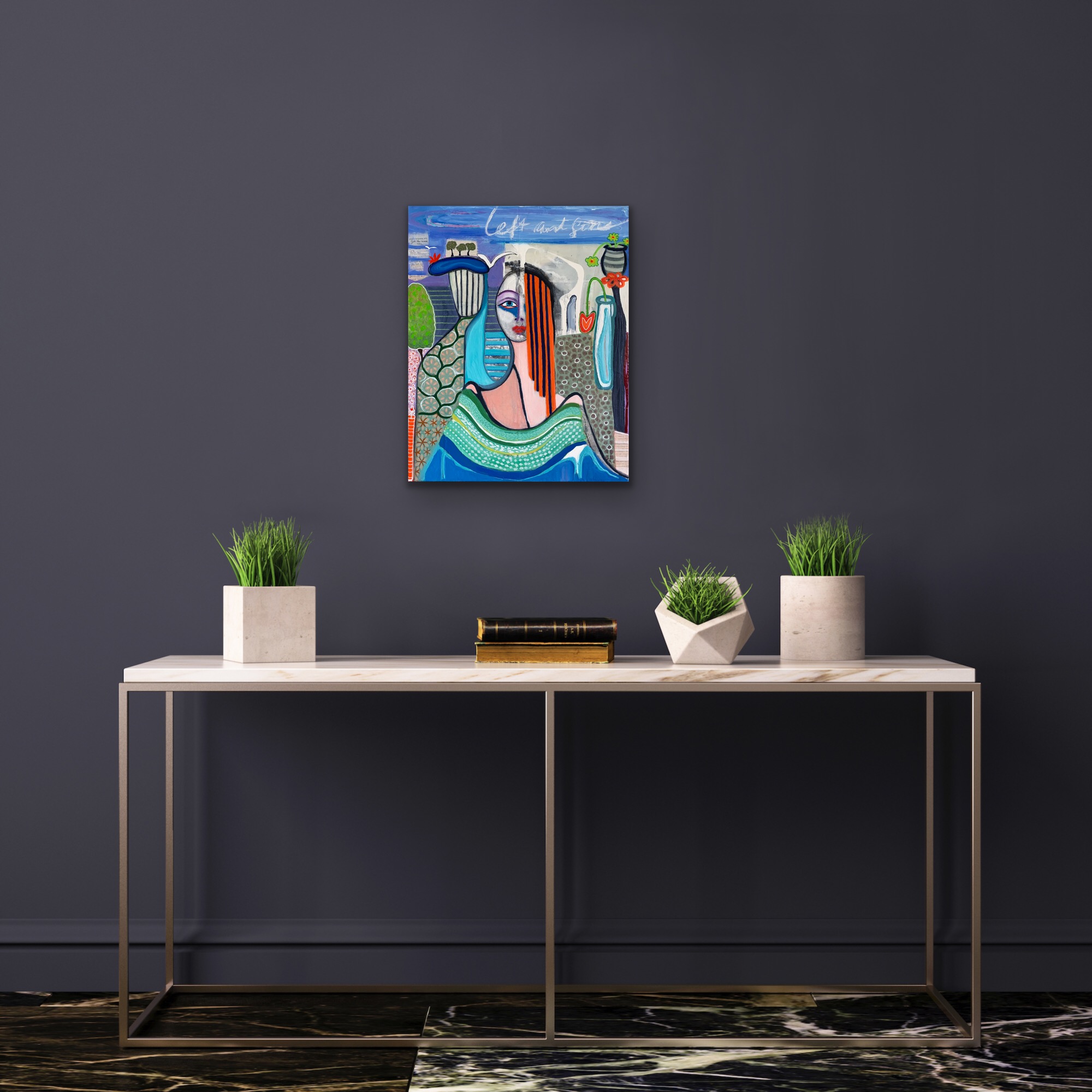 Left And Gone Got To Move On Insitu Grey Wall