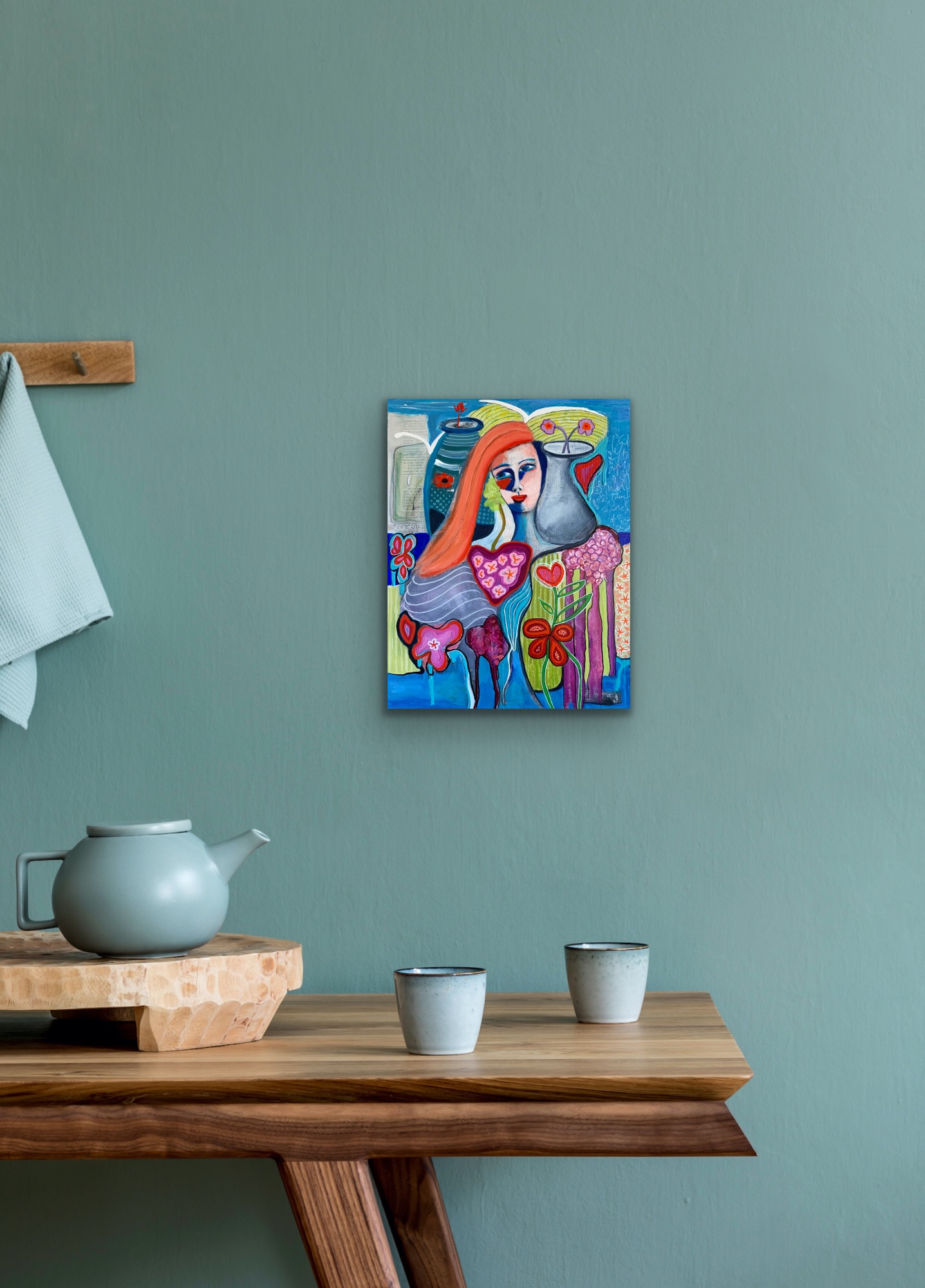 Left And Gone Eco Grief Insitu Blue Wall