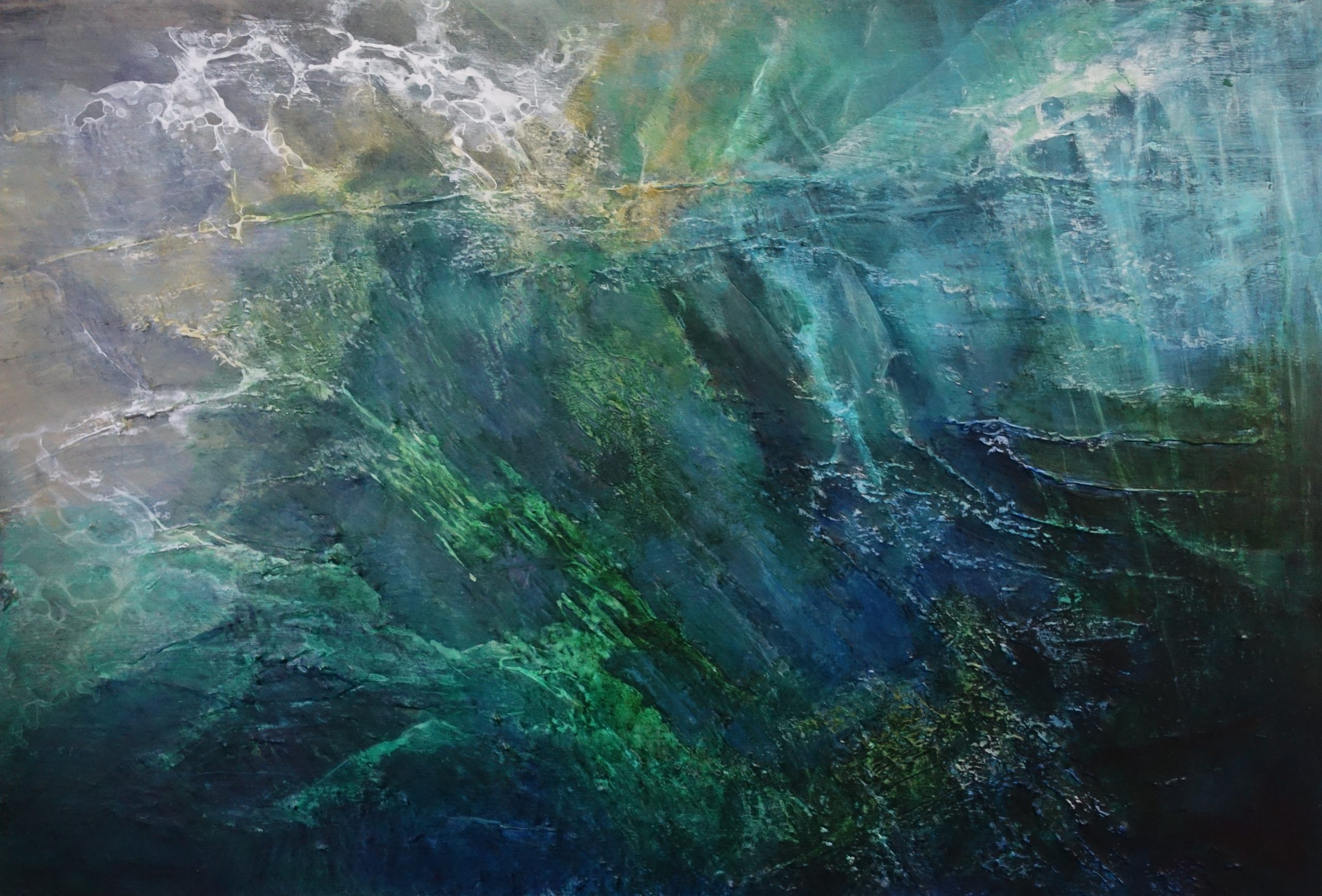 Patriciawalshstudio Blue Depths Byron Oil And Acrylic On Canvas H61xw91xd3.5cm Dsc00318