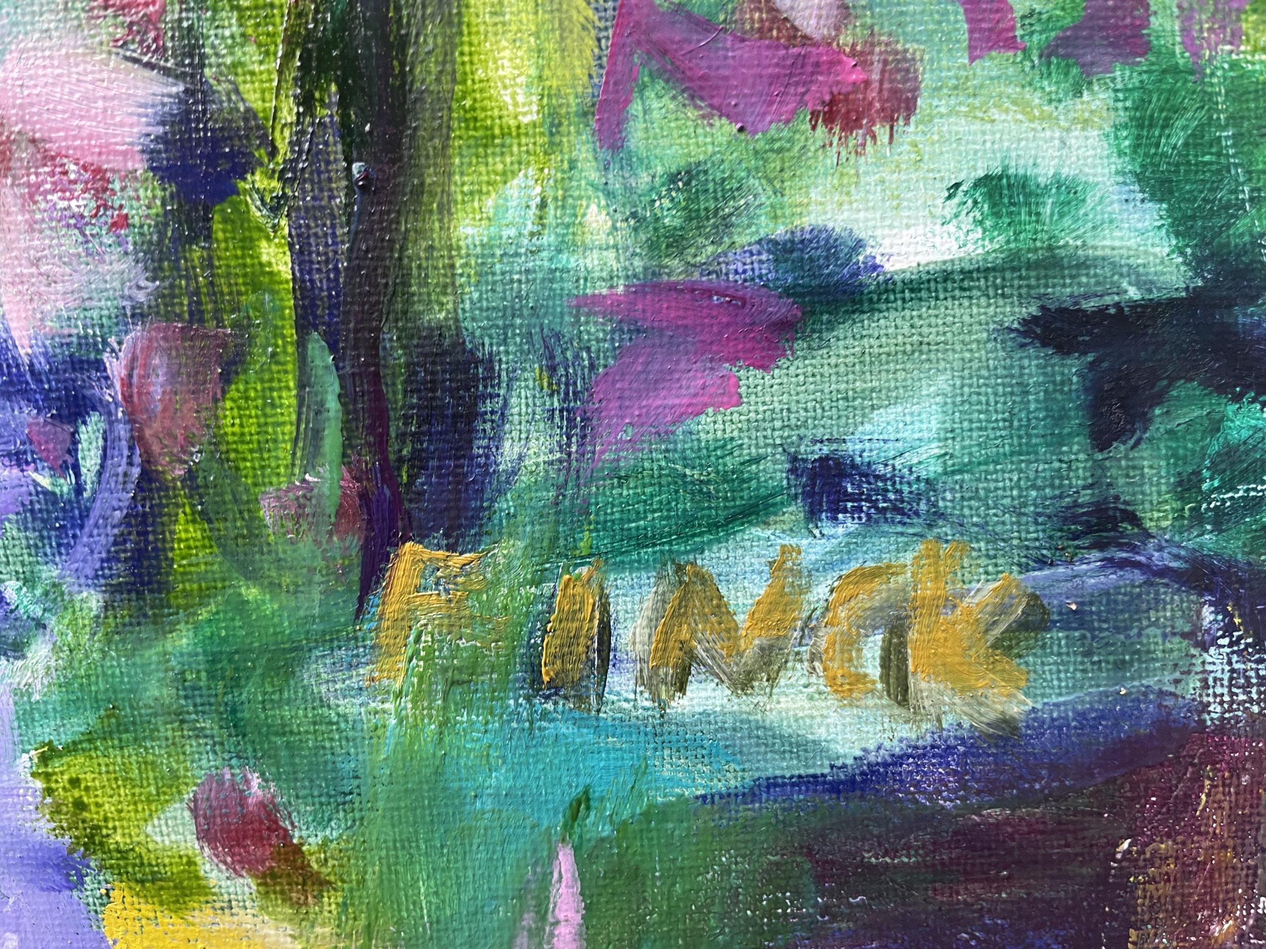 Three Echinacea Flowers Signature