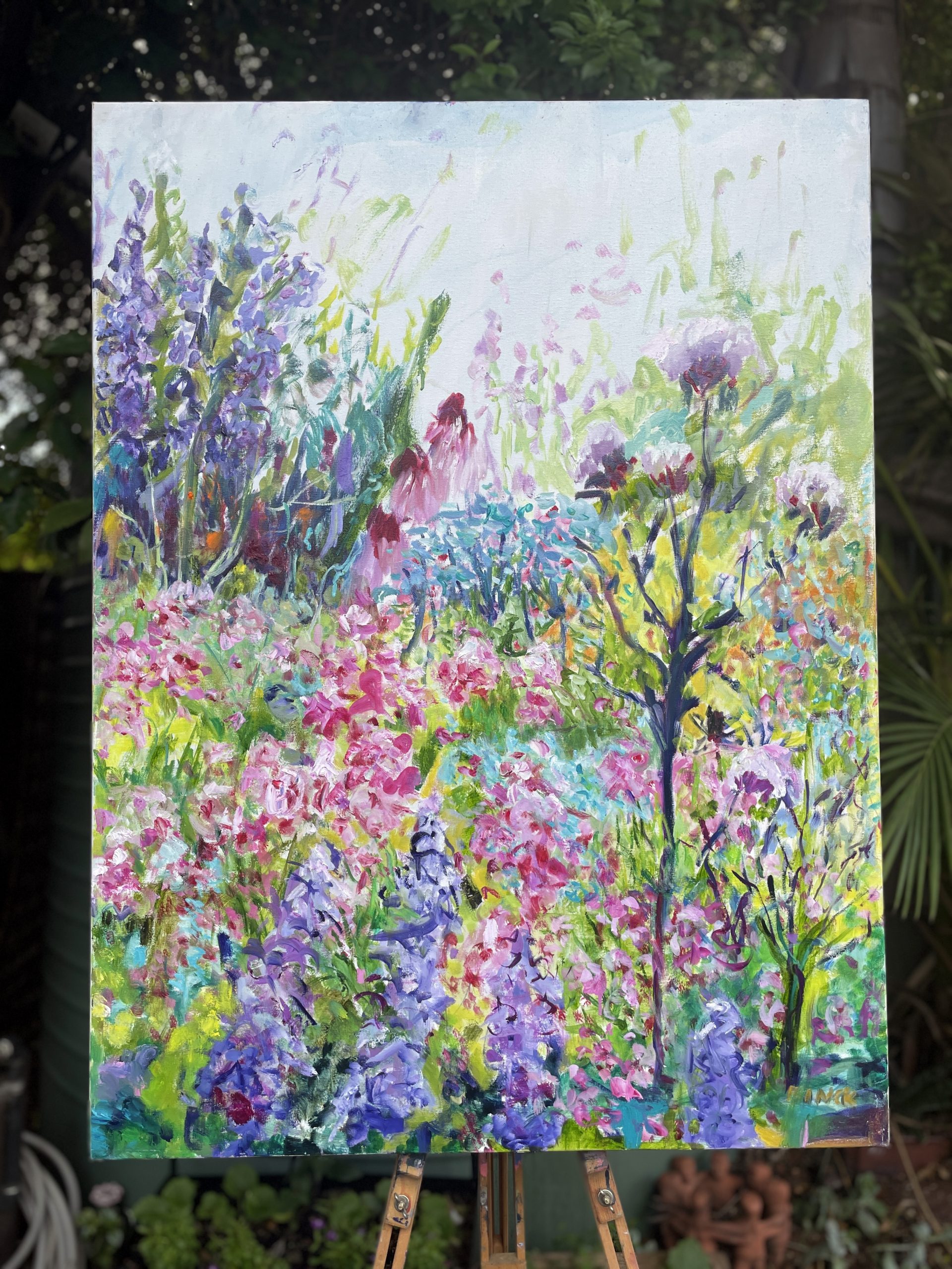 Three Echinacea Flowers Studio View