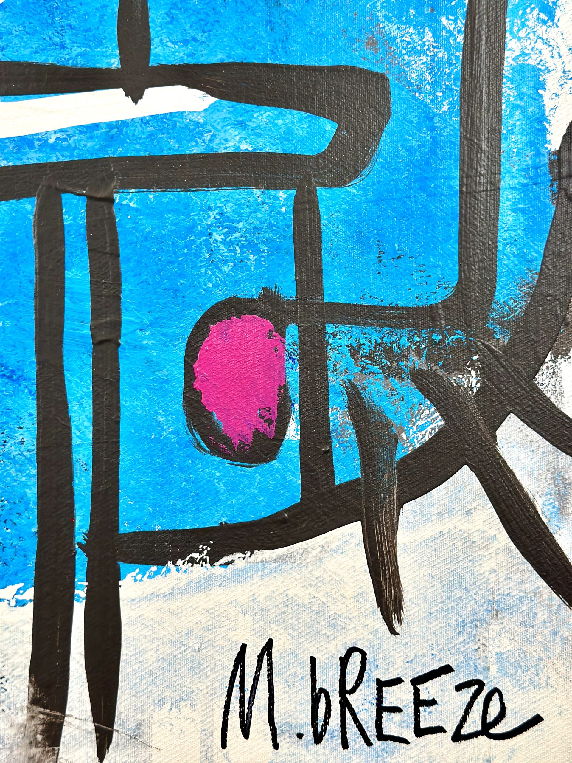 Martin Breeze Blue Raincoat Signed