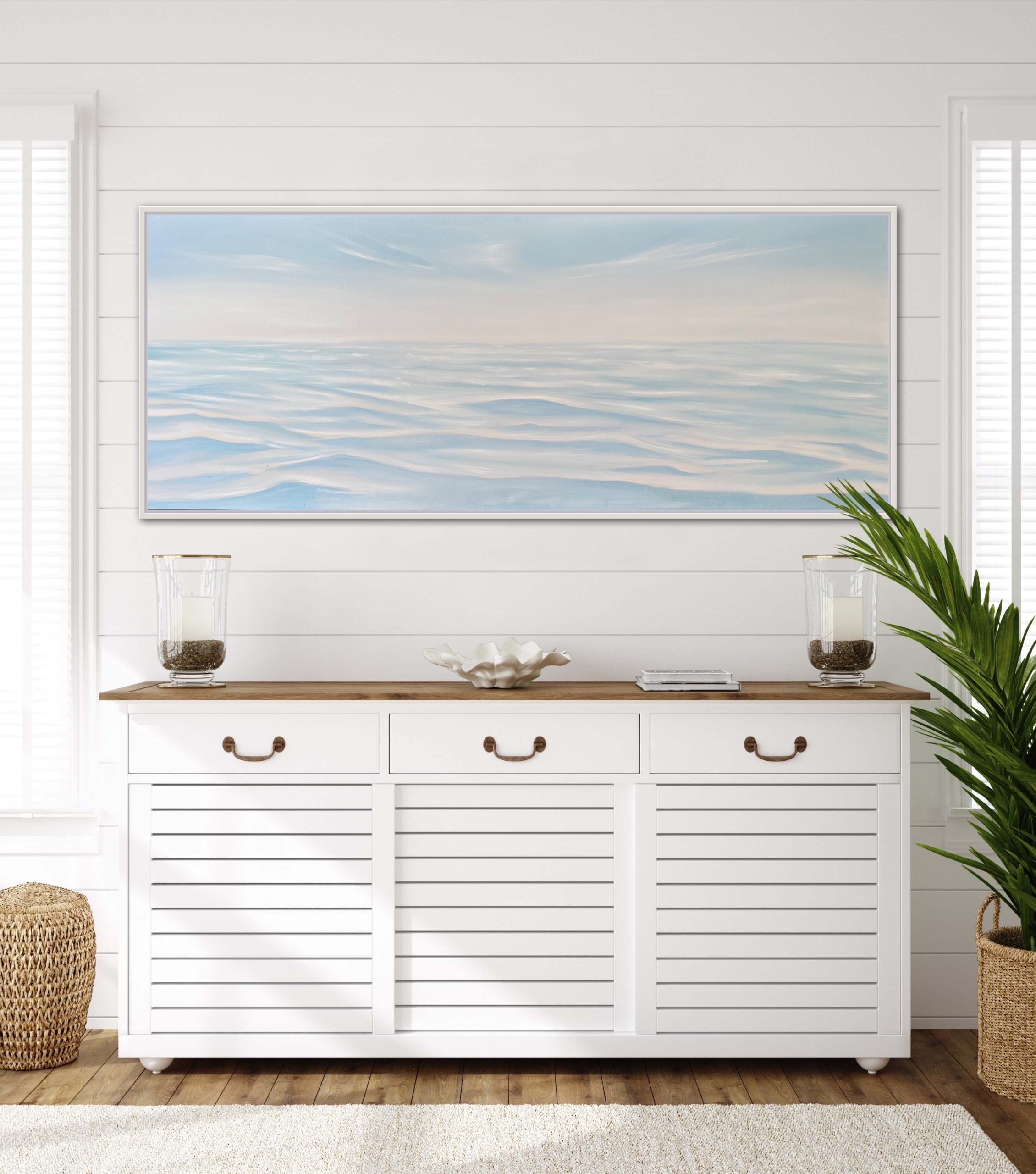 Alanah Jarvis Ocean Art Side Board Painting