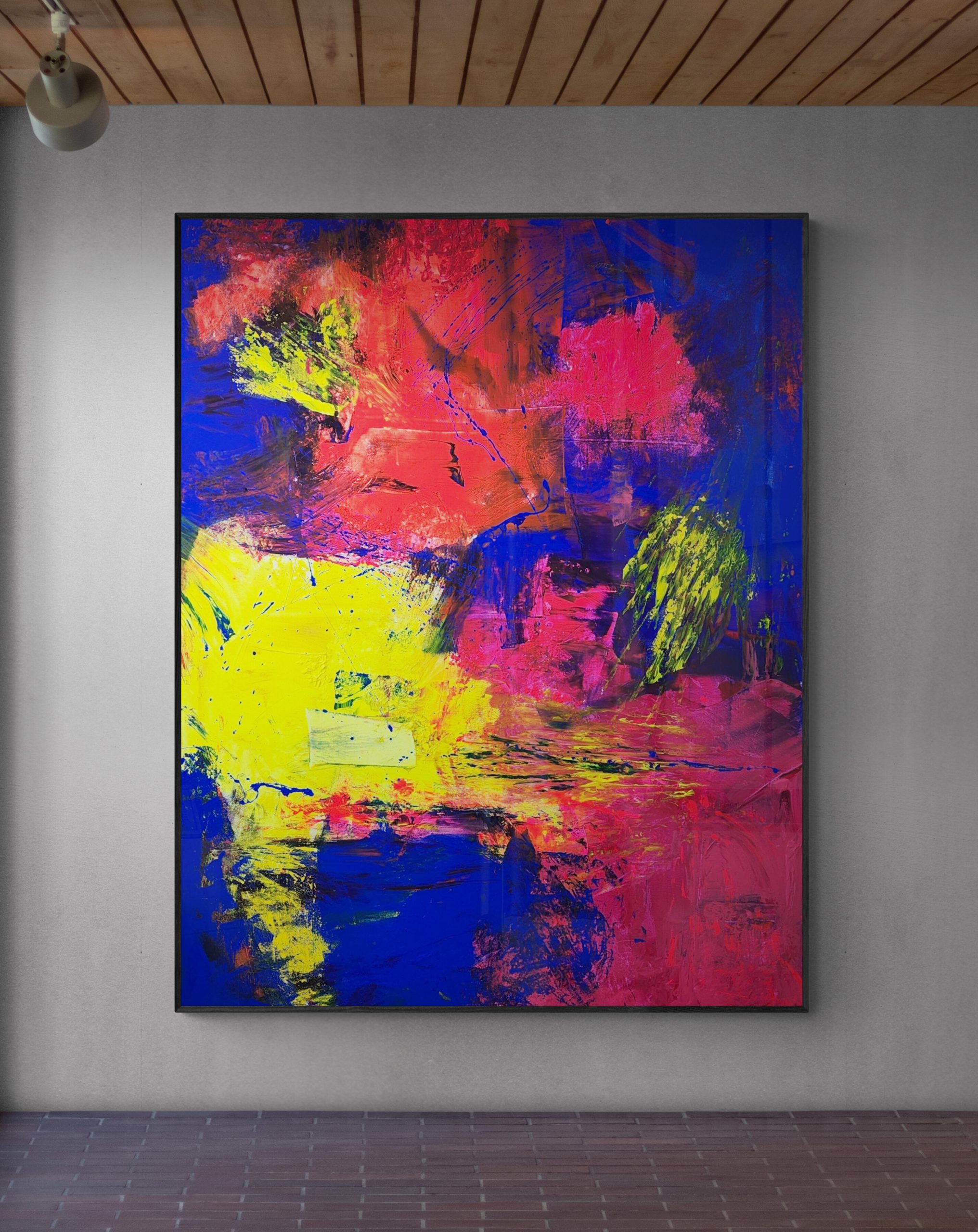 Spotlit Corridor Wall In Gallery 24