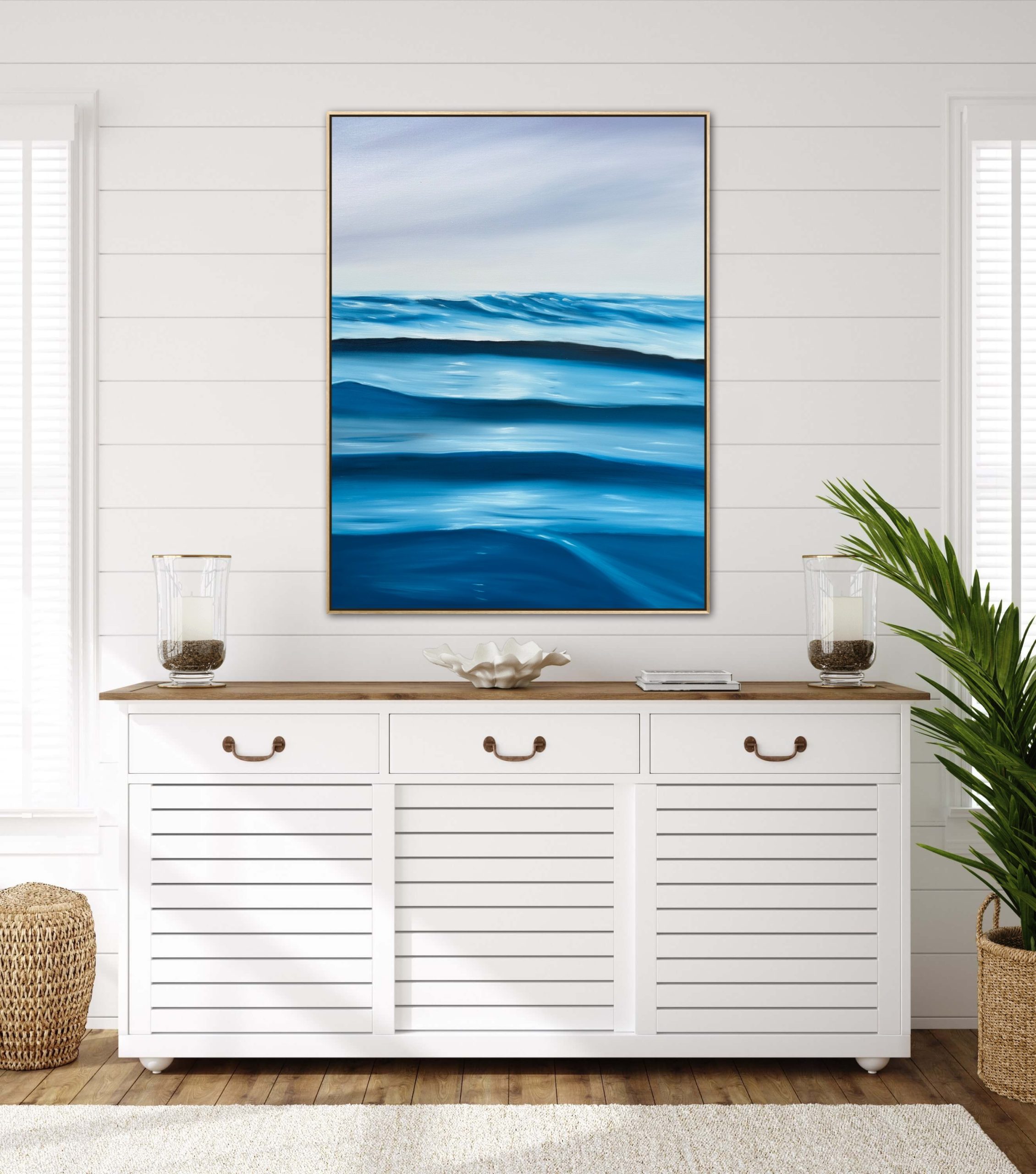 Alanah Jarvis Ocean Art Sideboard Painting