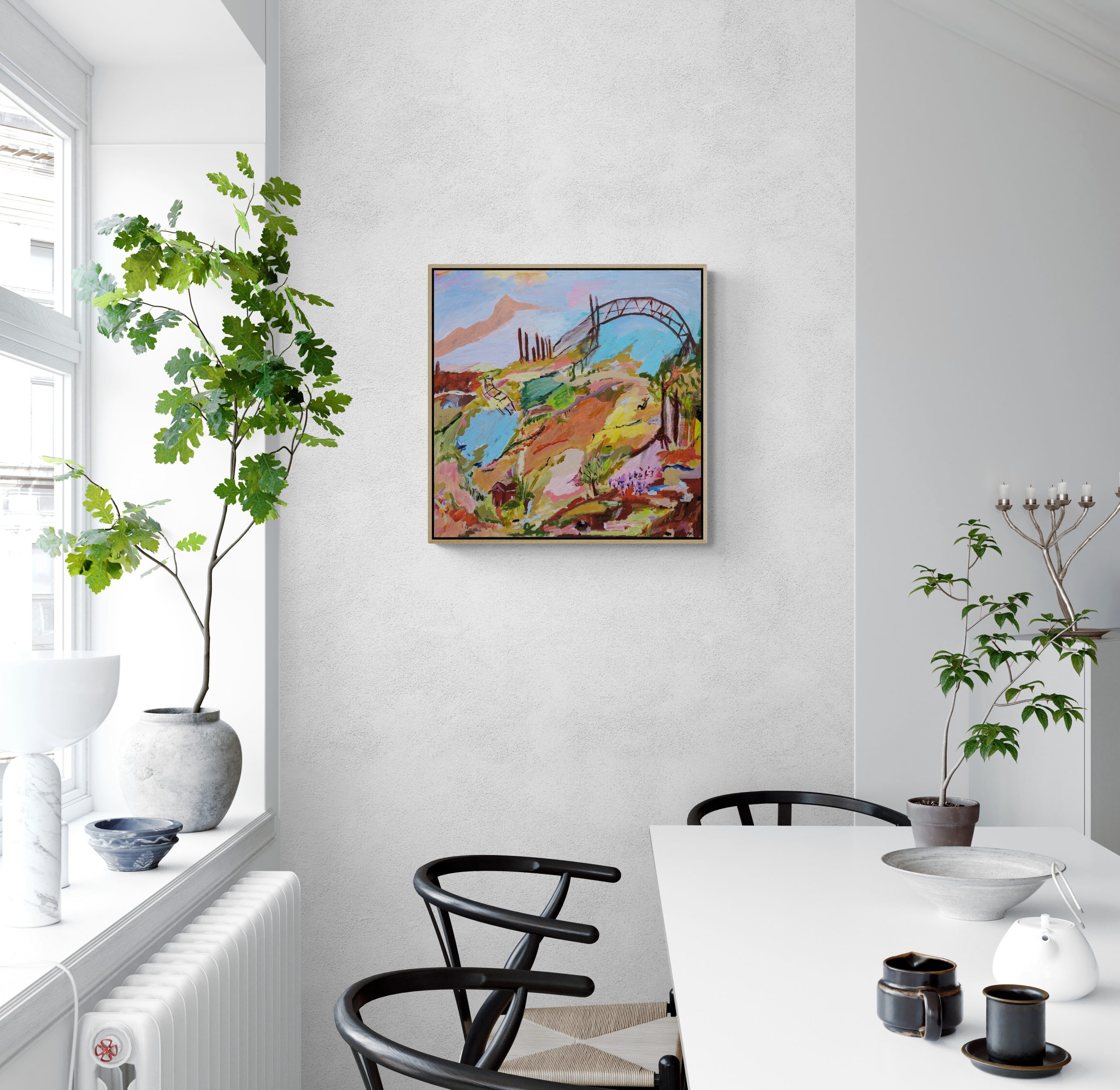 Bright Apartment Dining Room (8)