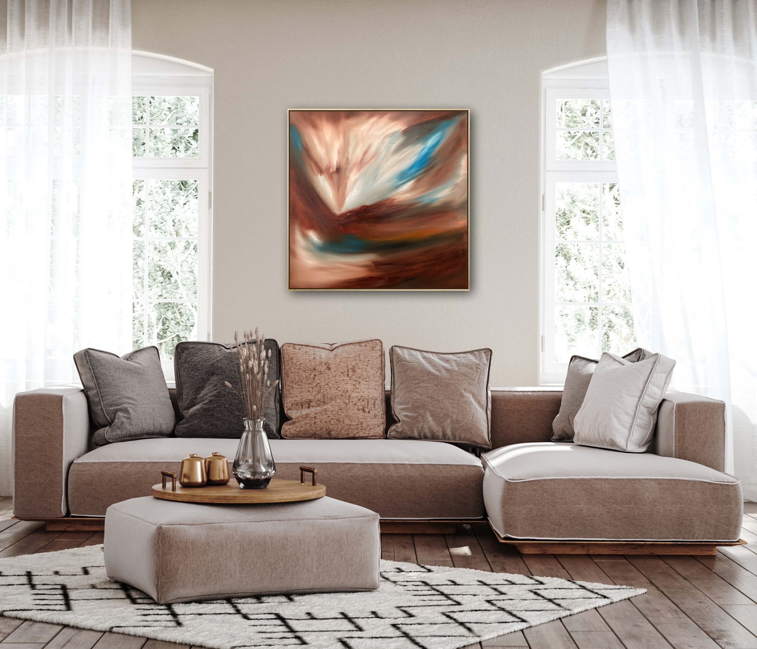 Alanah Jarvis Abstract Art Lounge Art