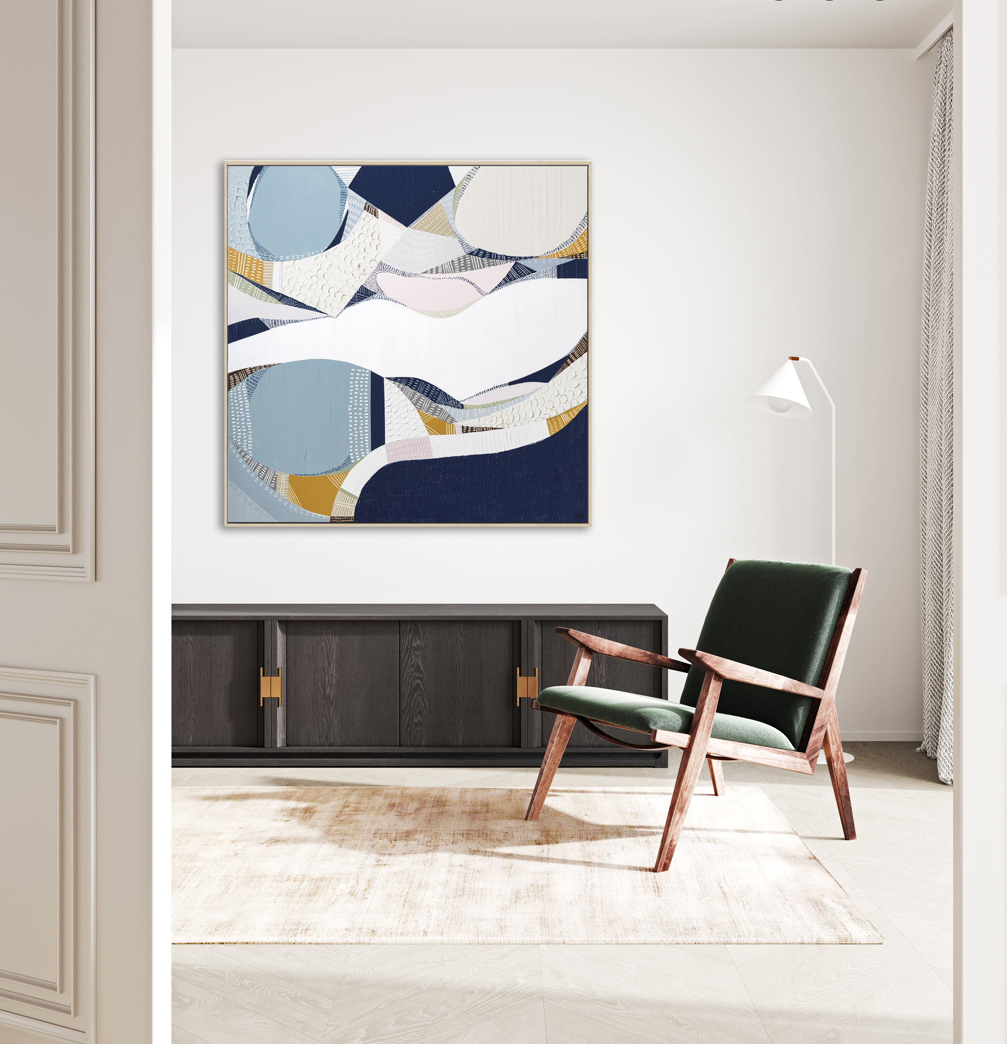 Minimalist Modern Living Room Interior Background, Living Room M