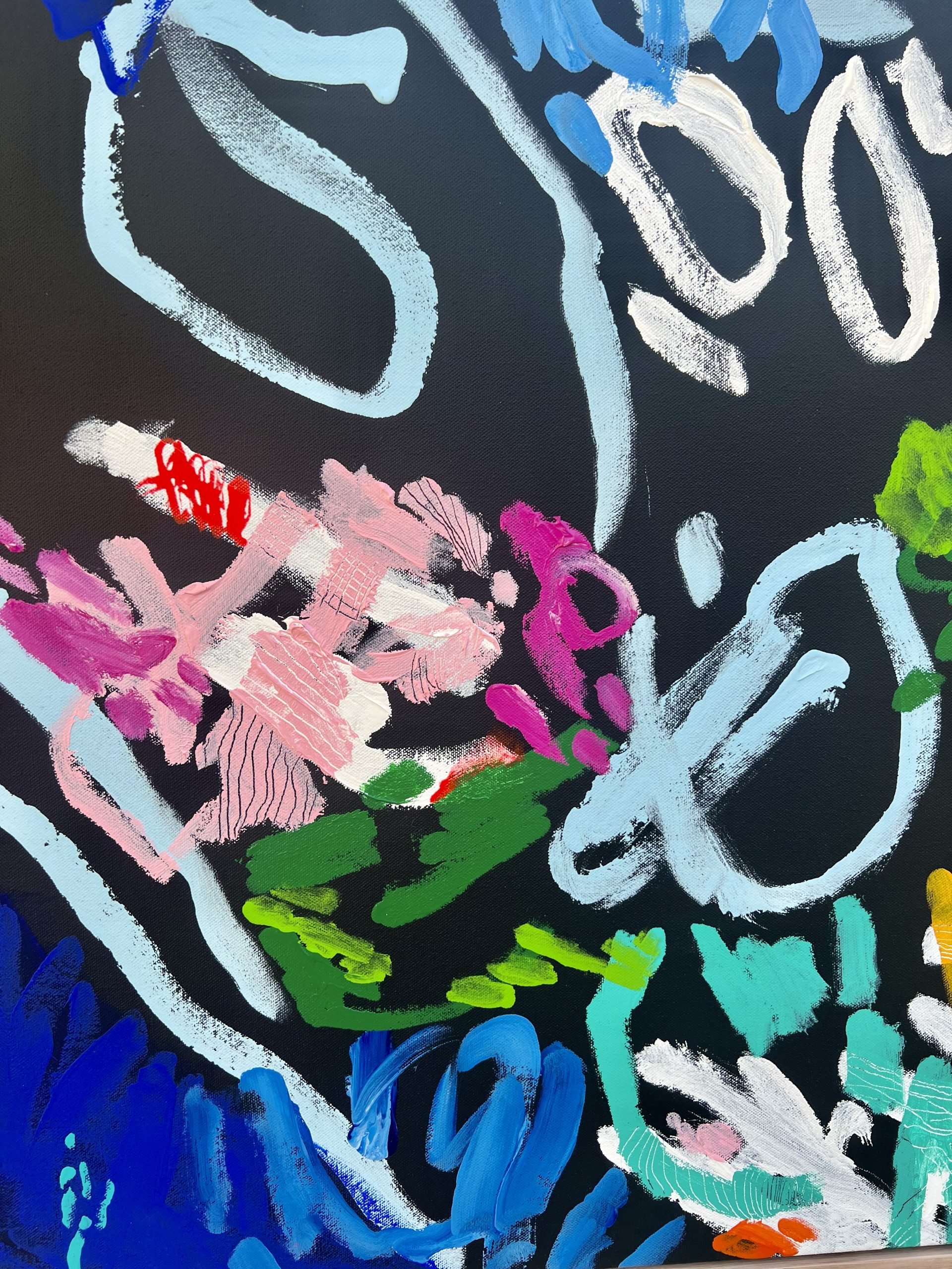 Neon Hideaway Rebecca Koerting Modern Abstract Detail 1