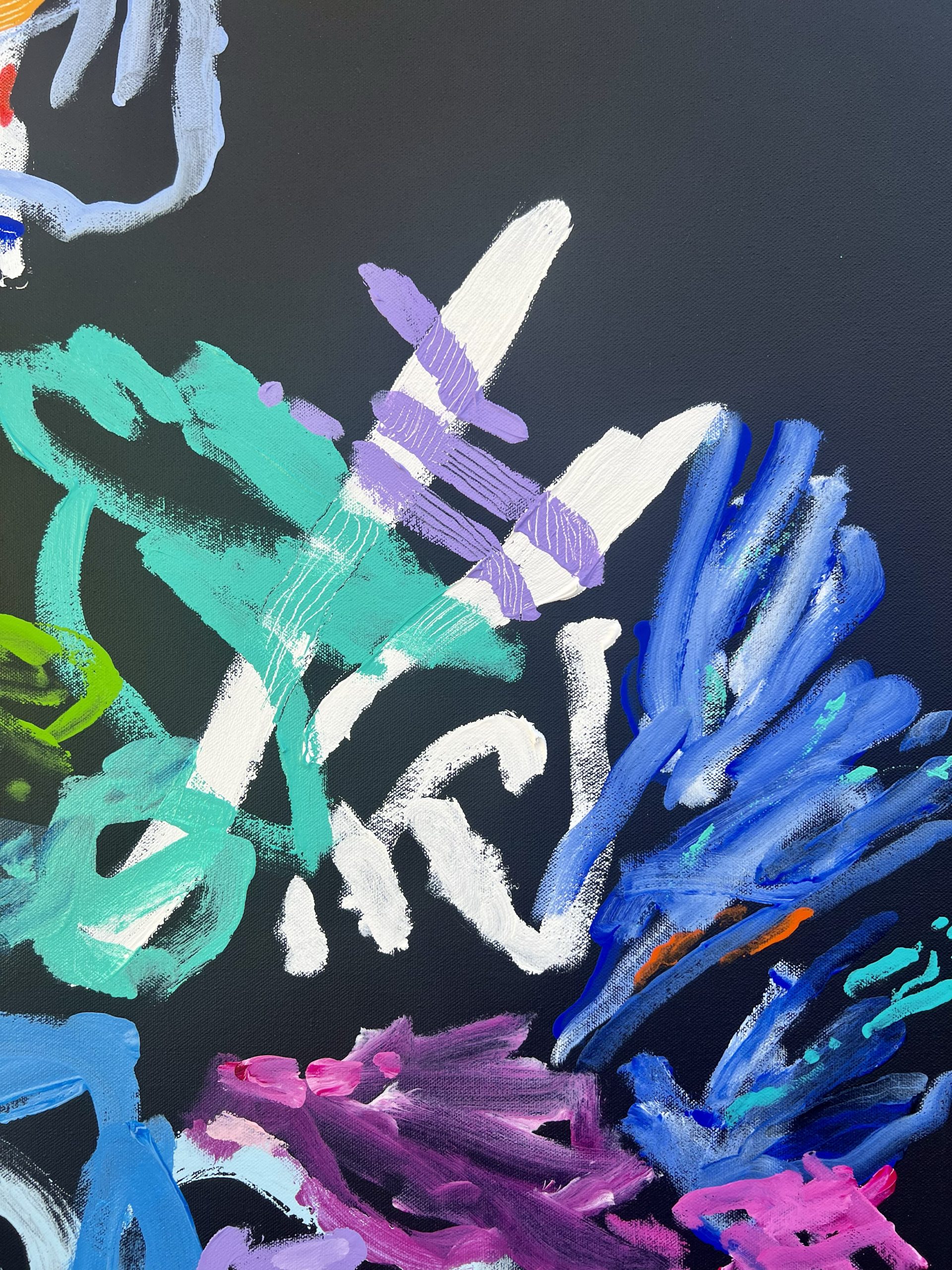 Neon Hideaway Rebecca Koerting Modern Abstract Detail 2