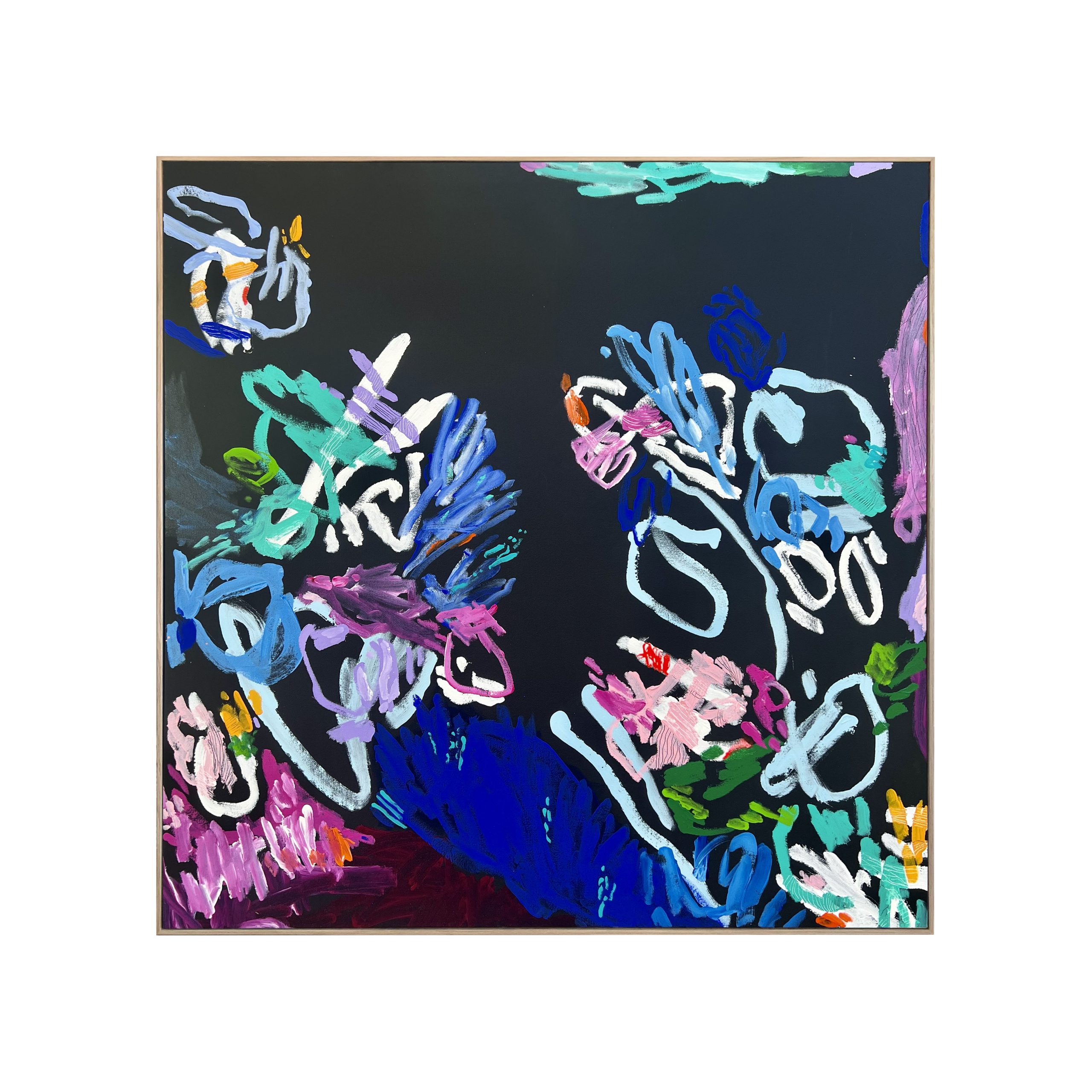 Neon Hideaway Rebecca Koerting Modern Abstract Frame