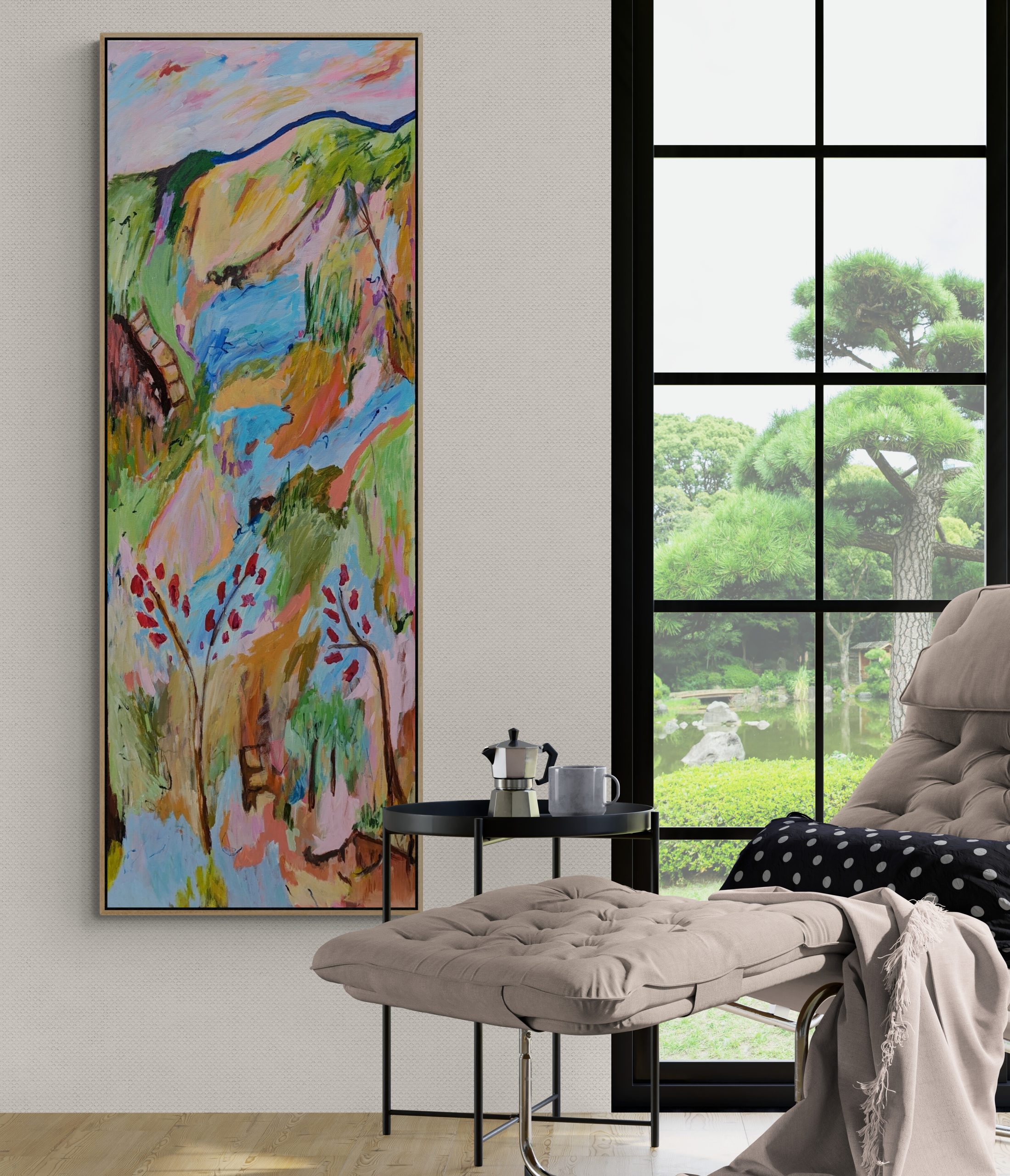 Chaise Lounger With Garden Views