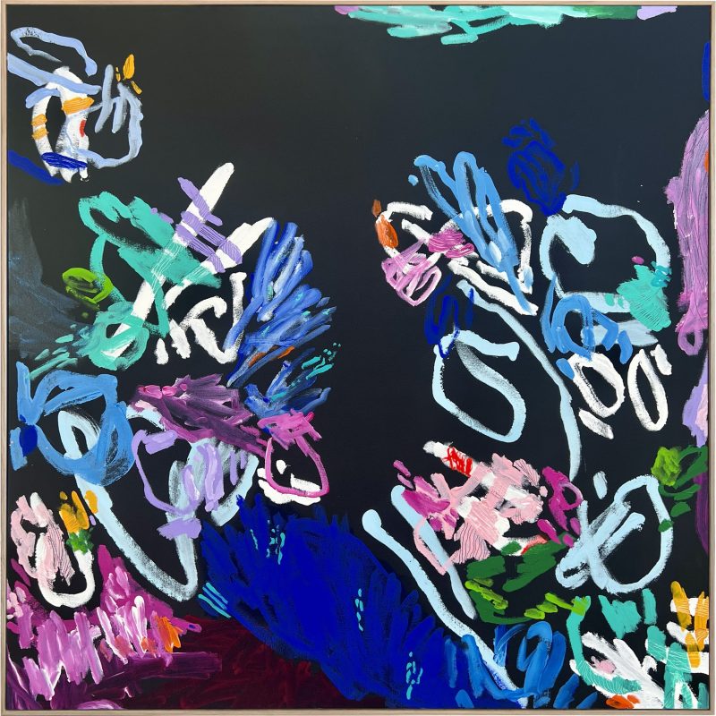 Neon Hideaway Rebecca Koerting Modern Abstract Framear 800x800