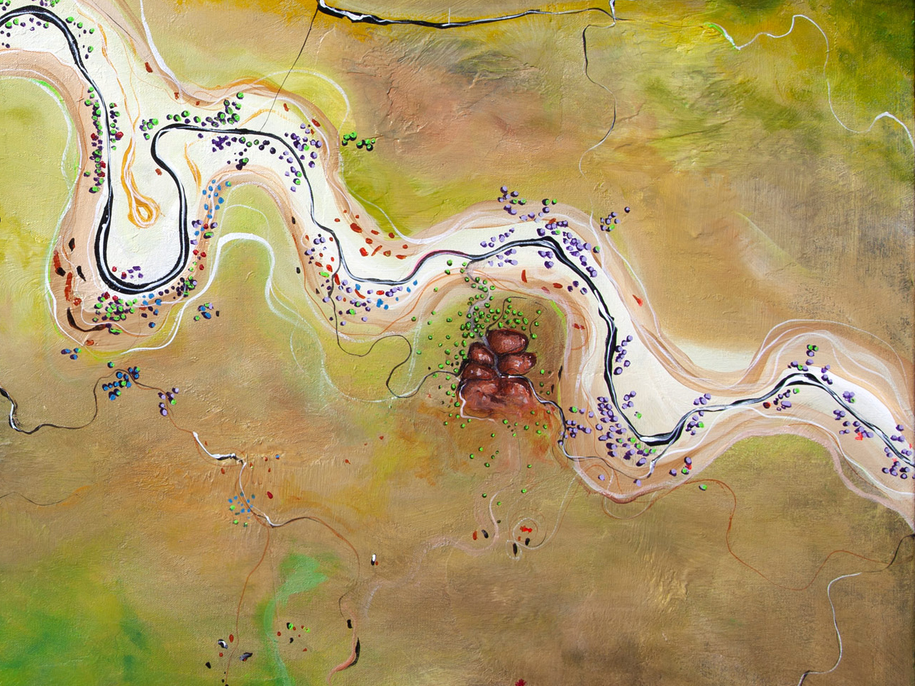 Tania Chanter Meandering The Plains In Autumn Detail