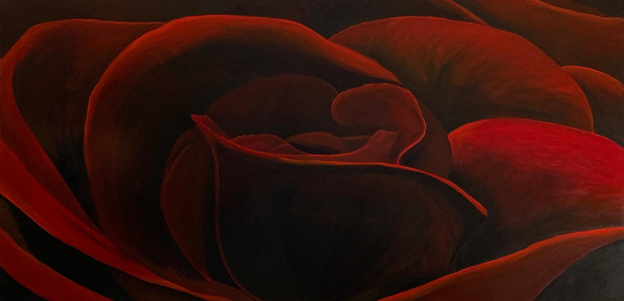 Voluptuous Seductive Red Rose - Art Lovers Australia