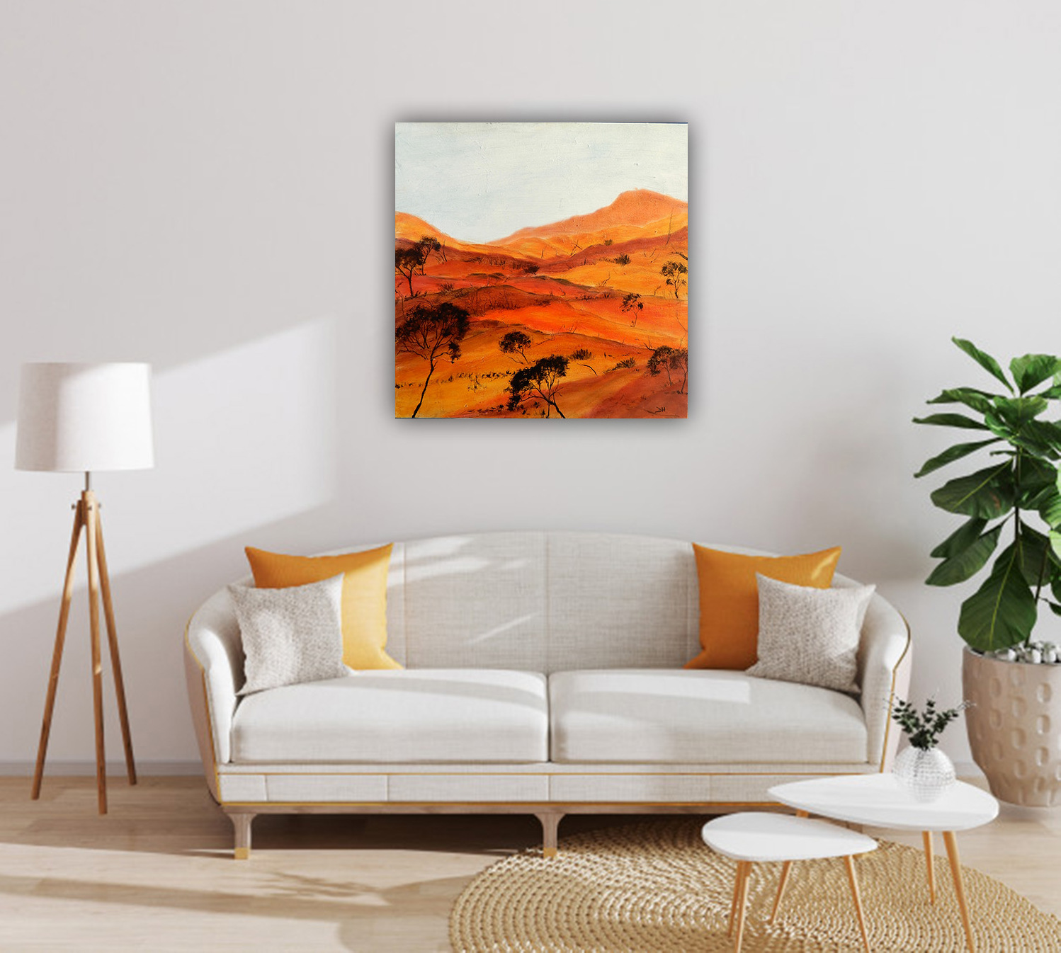 Modern Living Room Interior Scandinavian Style 3d Illustration Living Room Mockup 180507 075