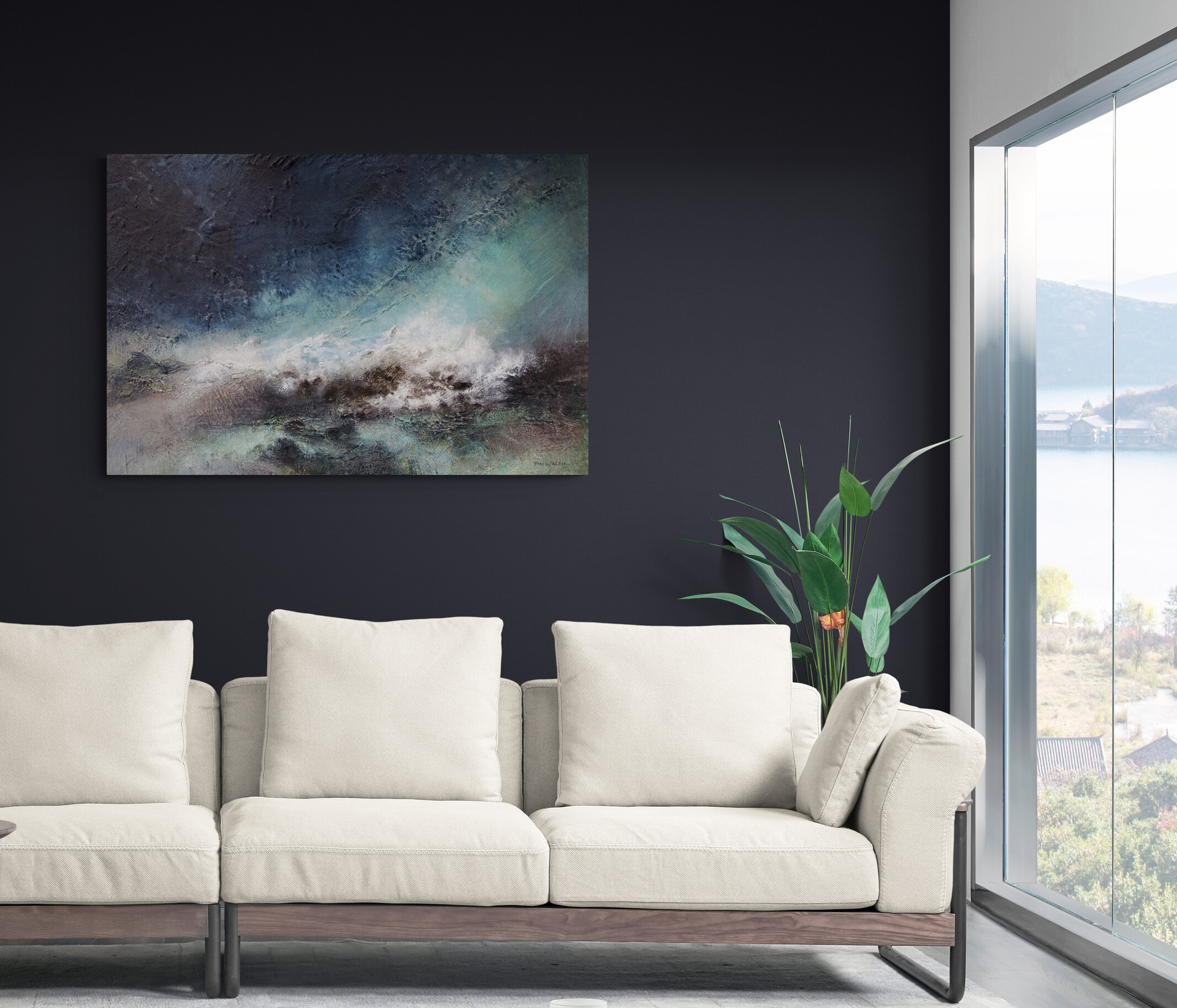 Canvy Byrons Wildside Modern Living Room With Spectacular View