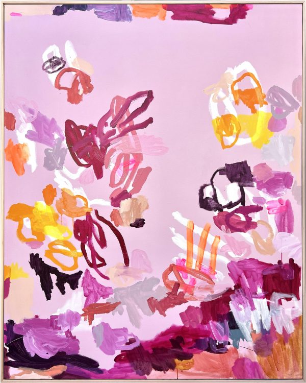 Bubblegum Bay Rebecca Koerting Pink Modern Abstract Framear 600x750