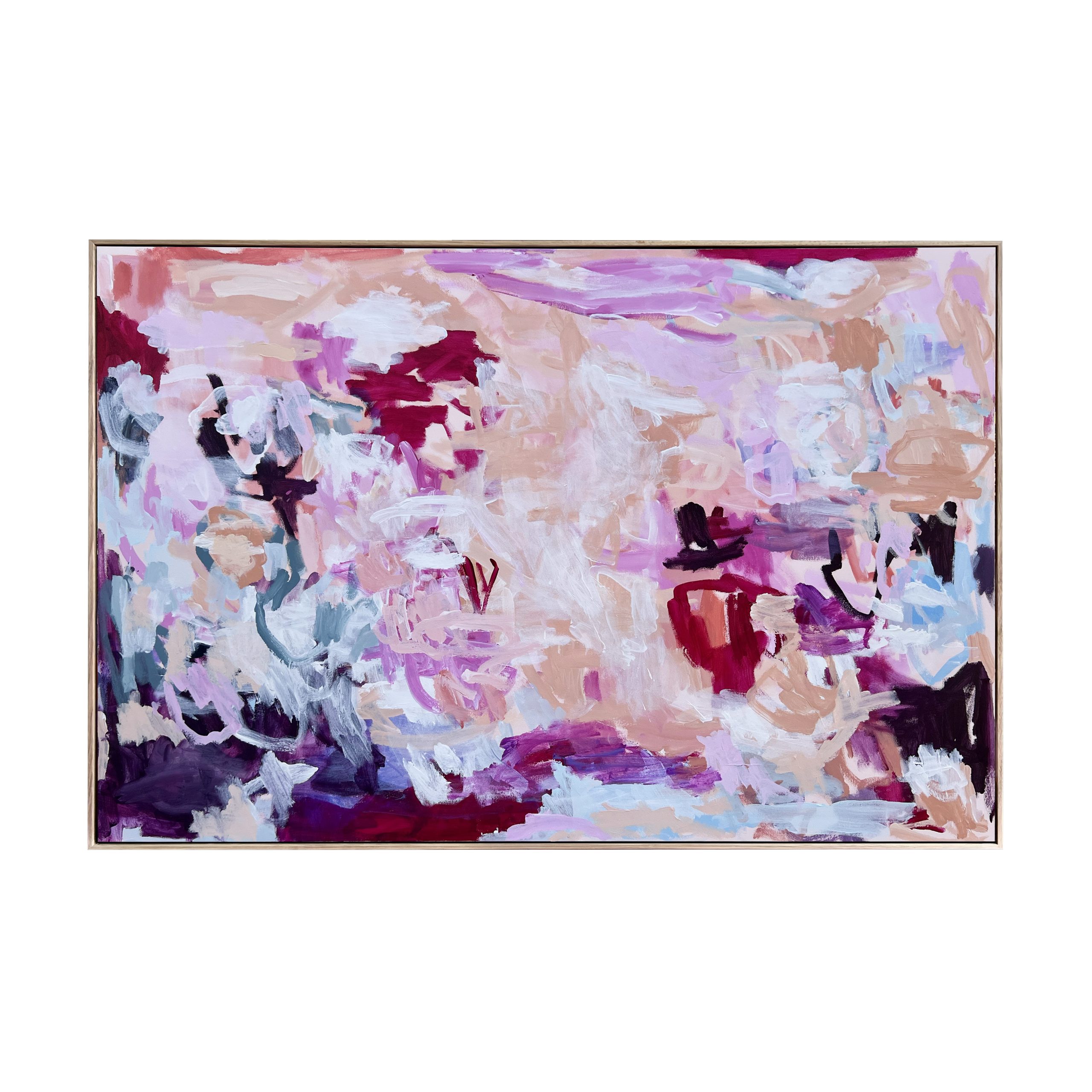 Warm Sand Perfect Summer Rebecca Koerting Australian Abstract Artist Bright Frame Copy