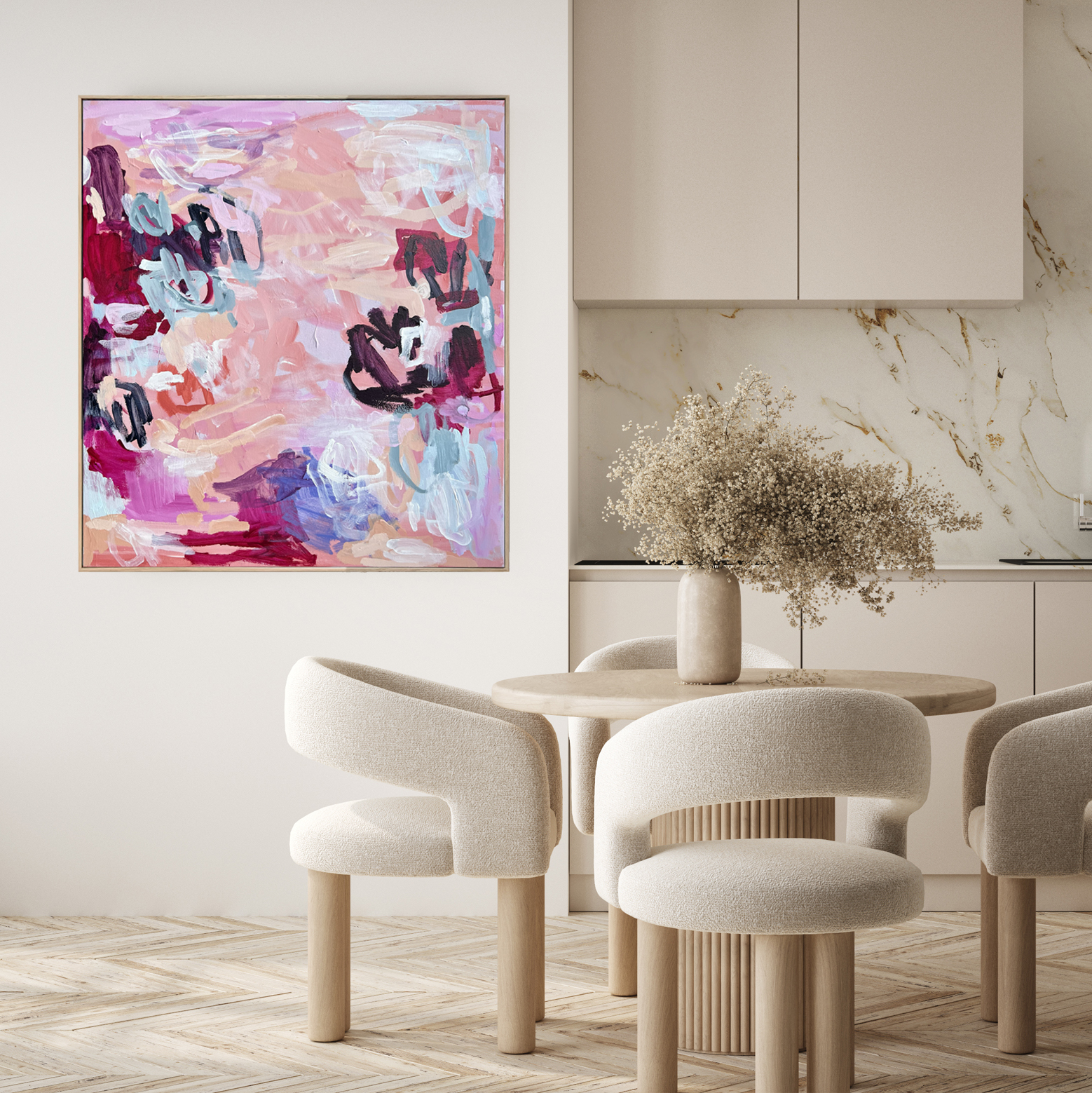 Pink Coral Rebecca Koerting Australian Contemporary Abstract