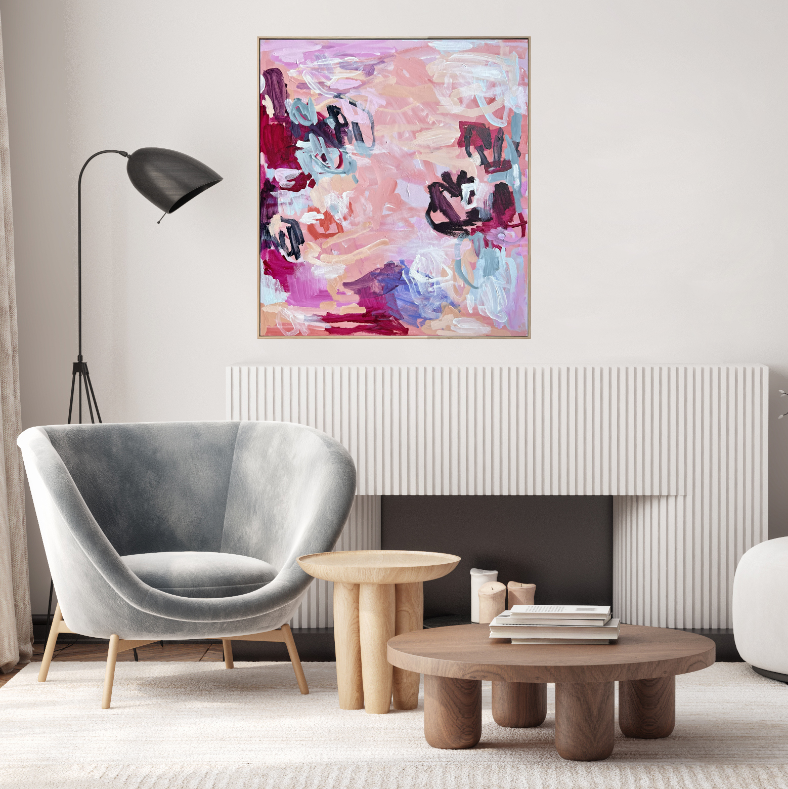 Pink Coral Rebecca Koerting Australian Contemporary Abstract