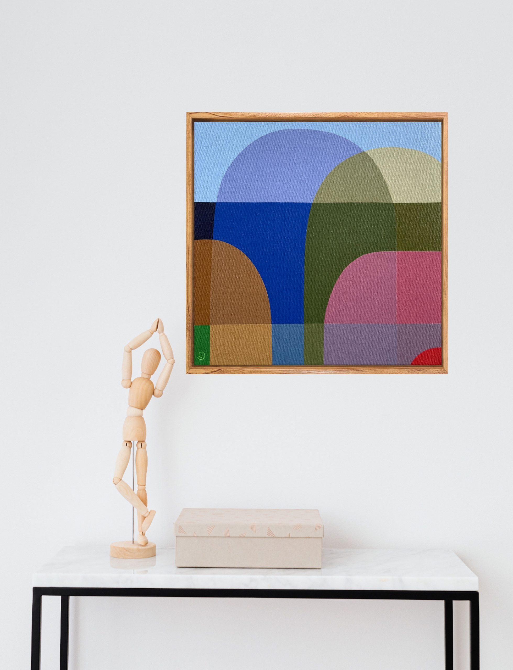 Charlotte De Pace Peninsula Study Insitu Above Console Art Lovers Australia