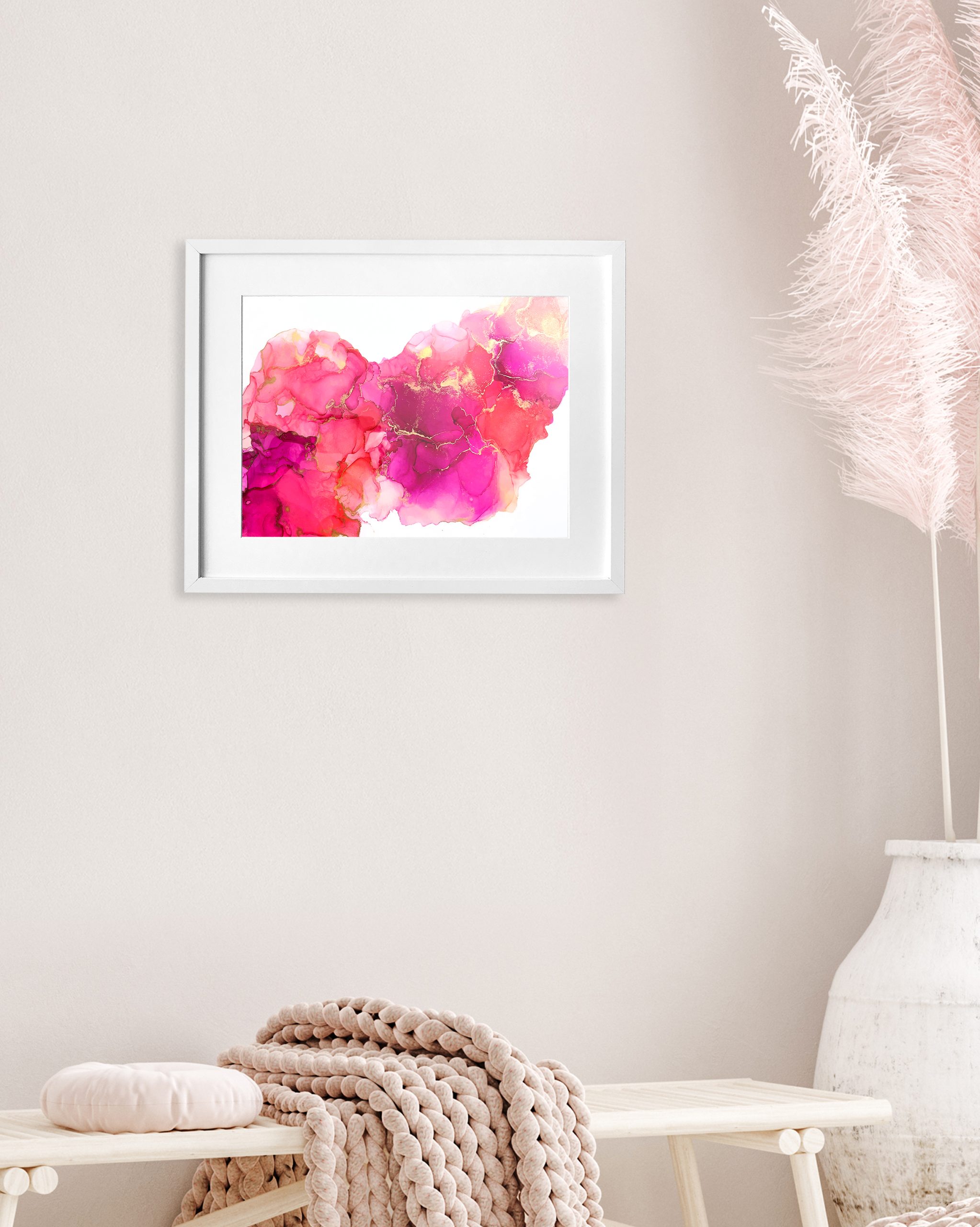 Pink Fantasy On White Copy