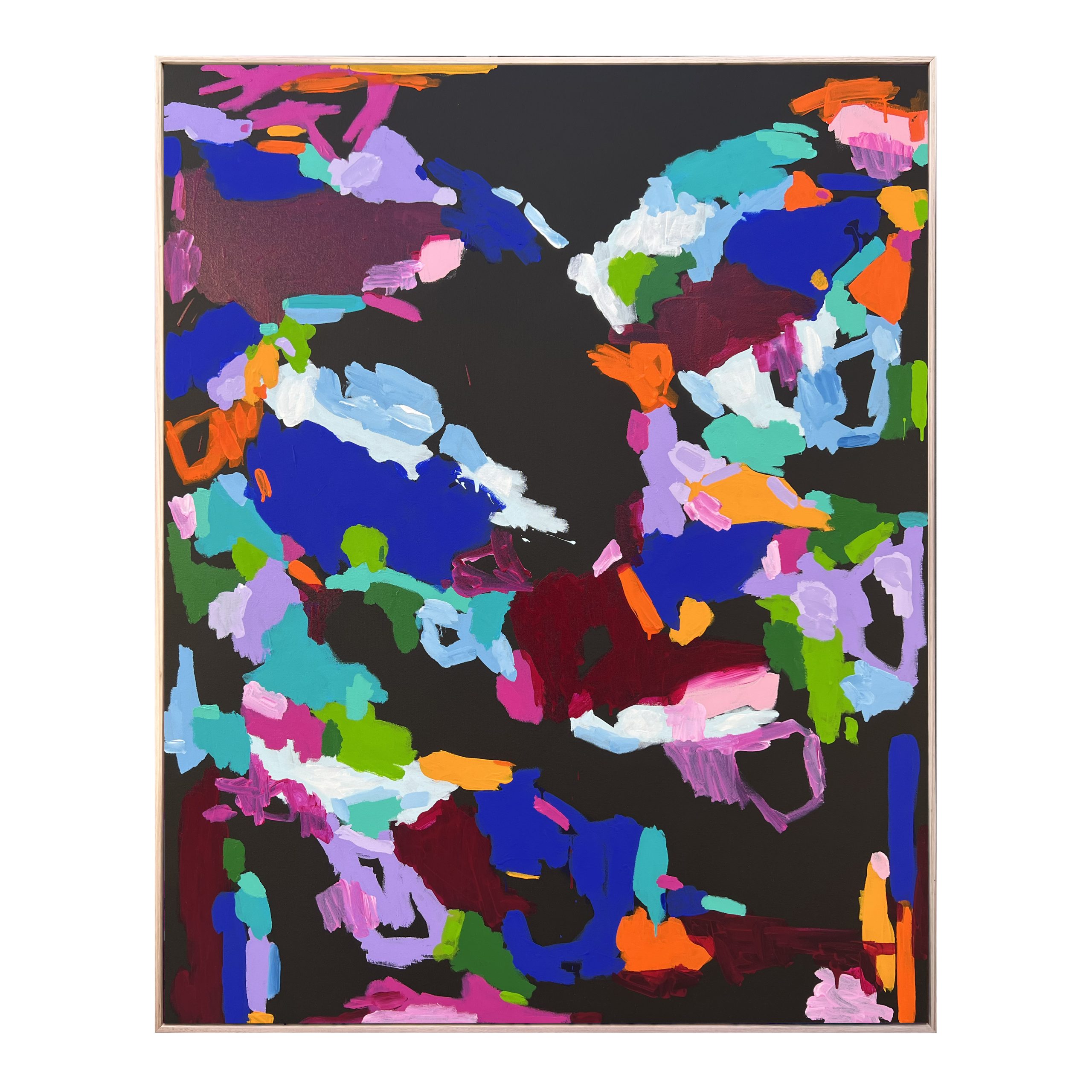 Early Morning Dreaming Rebecca Koerting Pink Modern Abstract Frame