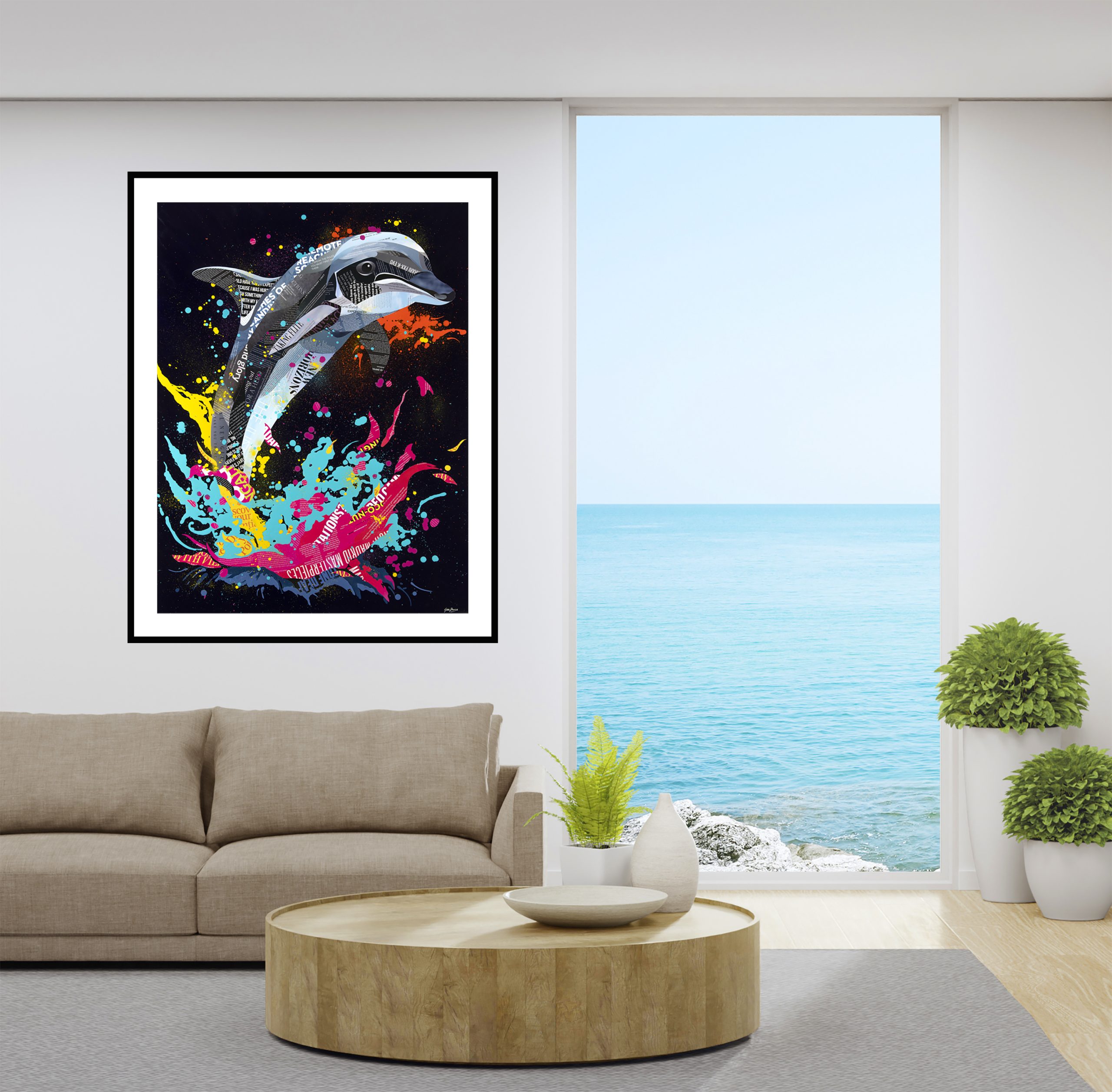 Sue Dowse Dolphin Splash Sccene